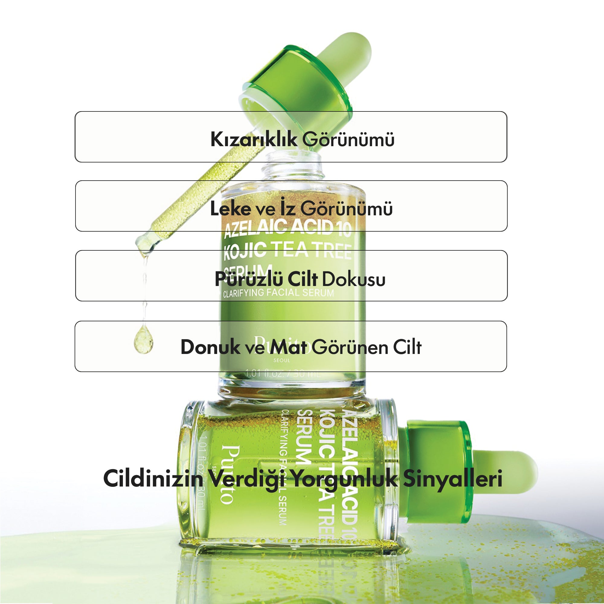 PURİTO SEOUL - Azelaic Acid 10% + Kojic Acid & Tea Tree Serum 30 ml