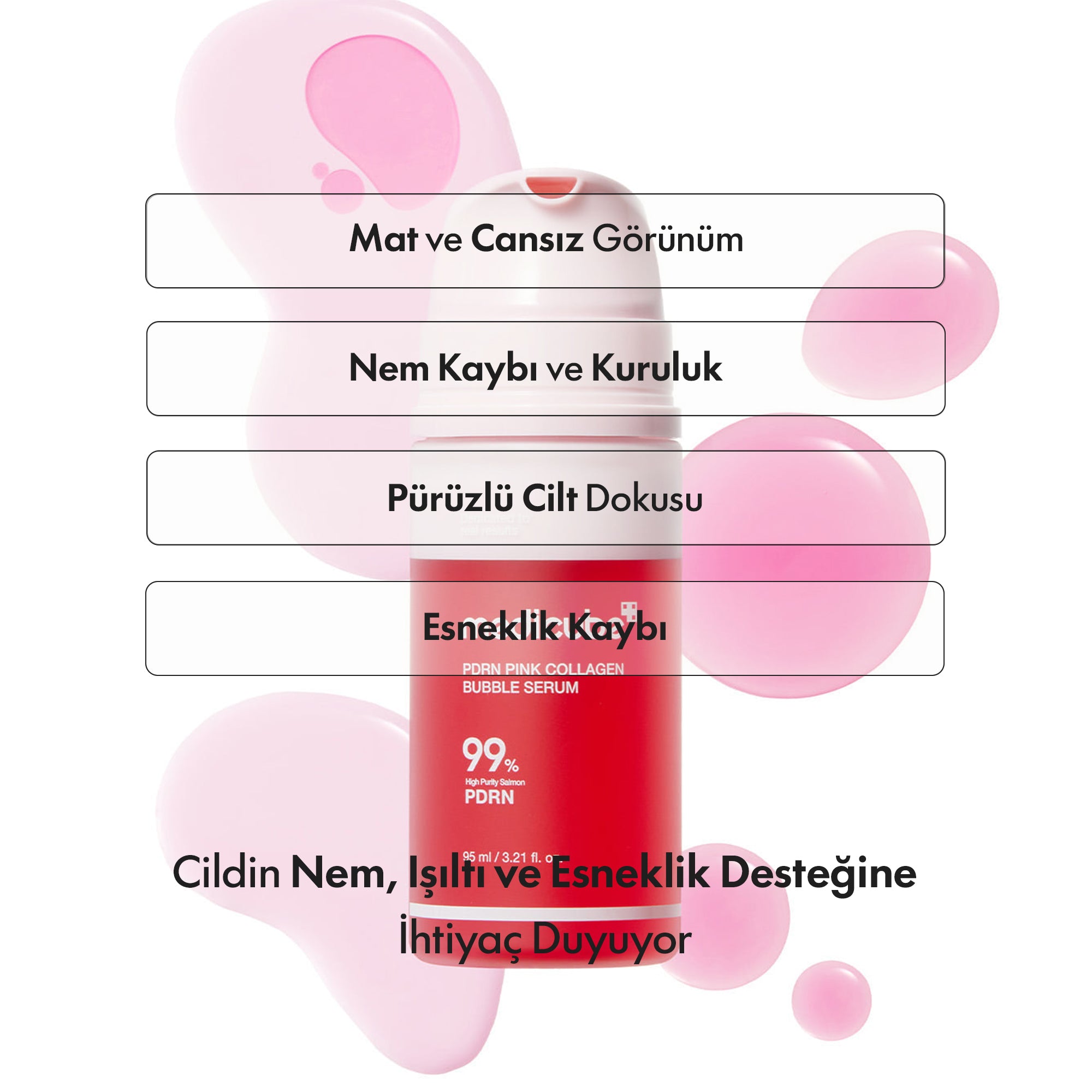 Medicube - PDRN Pink Collagen Bubble Serum 95 ml