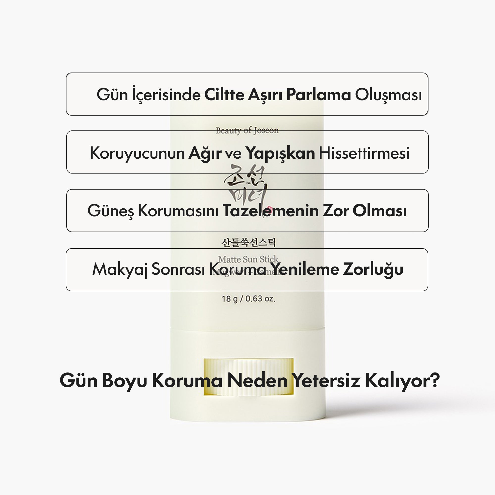 BEAUTY OF JOSEON - Matte Sun Stick Spf 50 Stick Yüz Güneş Kremi 18 g