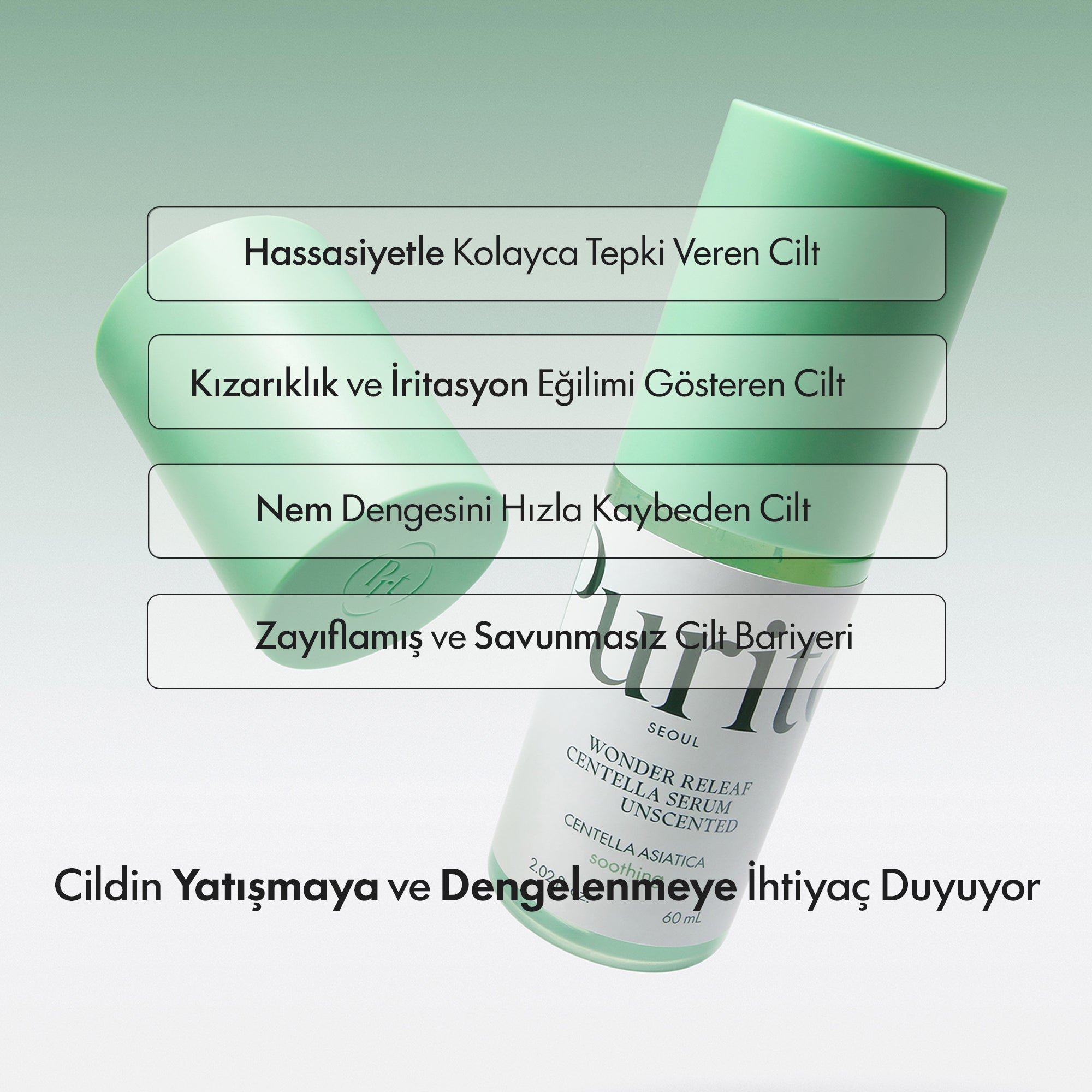PURİTO SEOUL - Wonder Releaf Centella Bariyer Koruyucu Kokusuz Serum 60 ml