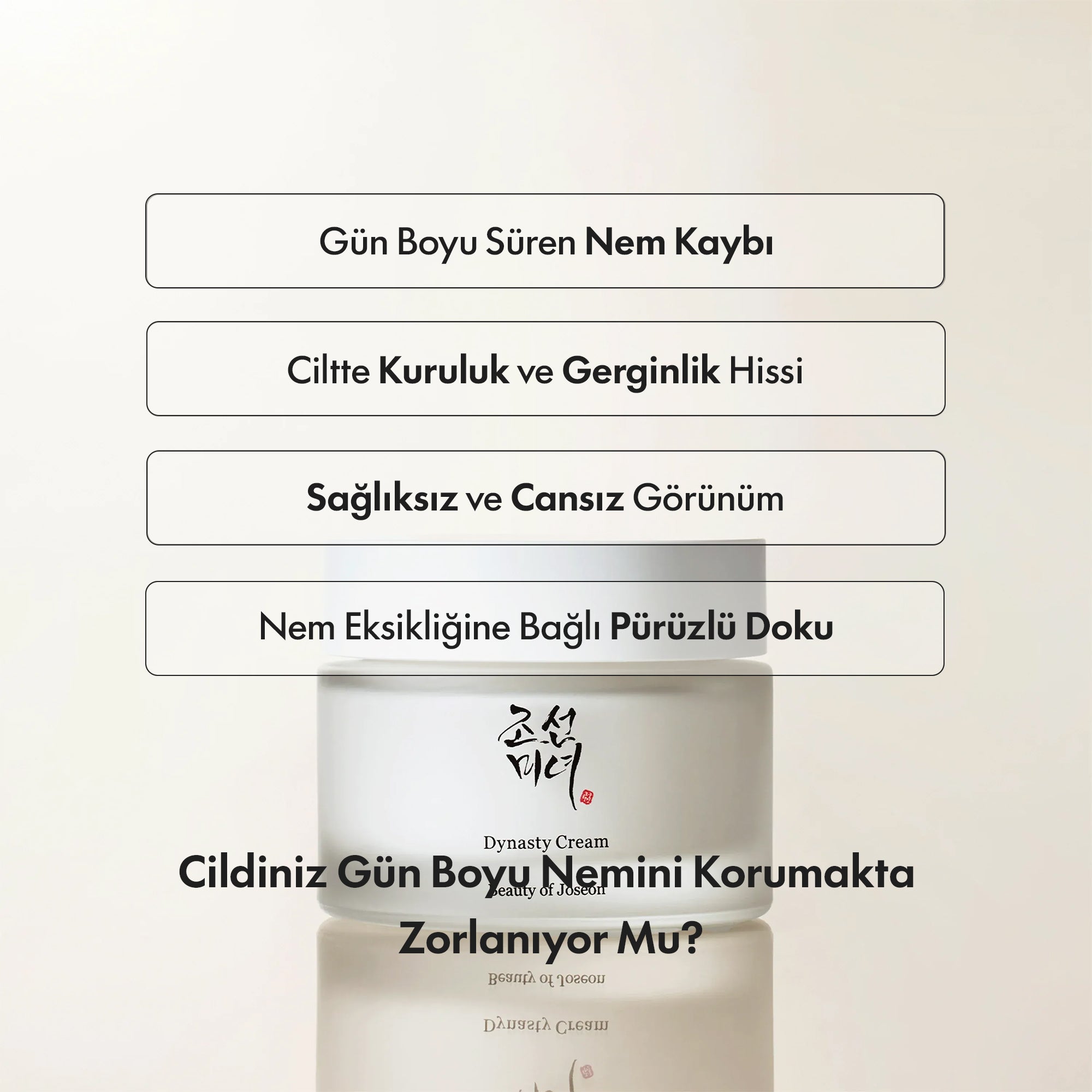 BEAUTY OF JOSEON - Dynasty Pirinç Özlü Ginsengli Yaşlanma Karşıtı Krem 50 ml