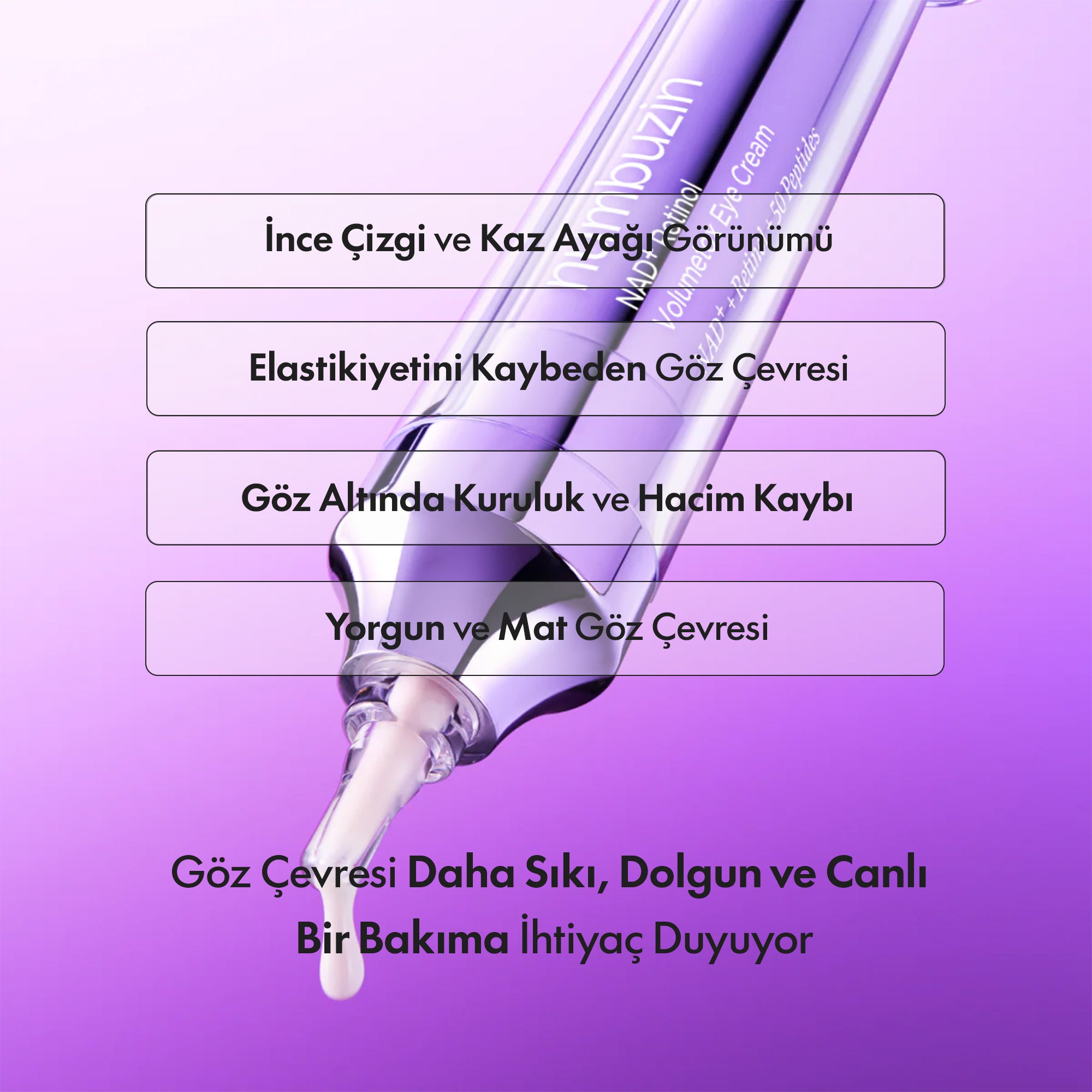 Numbuzin - No.9 NAD+ Retinol Volumetox Göz Kremi 10 ml