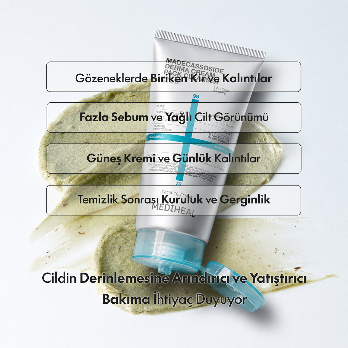 Mediheal - Madecassoide Derma Cream Pack Cleanser 120 ml