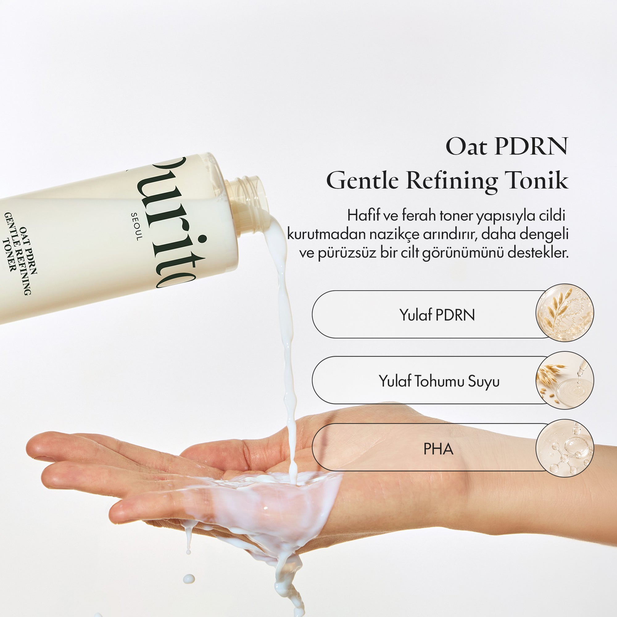 PURİTO SEOUL - Oat PDRN Gentle Refining Tonik 200 ml