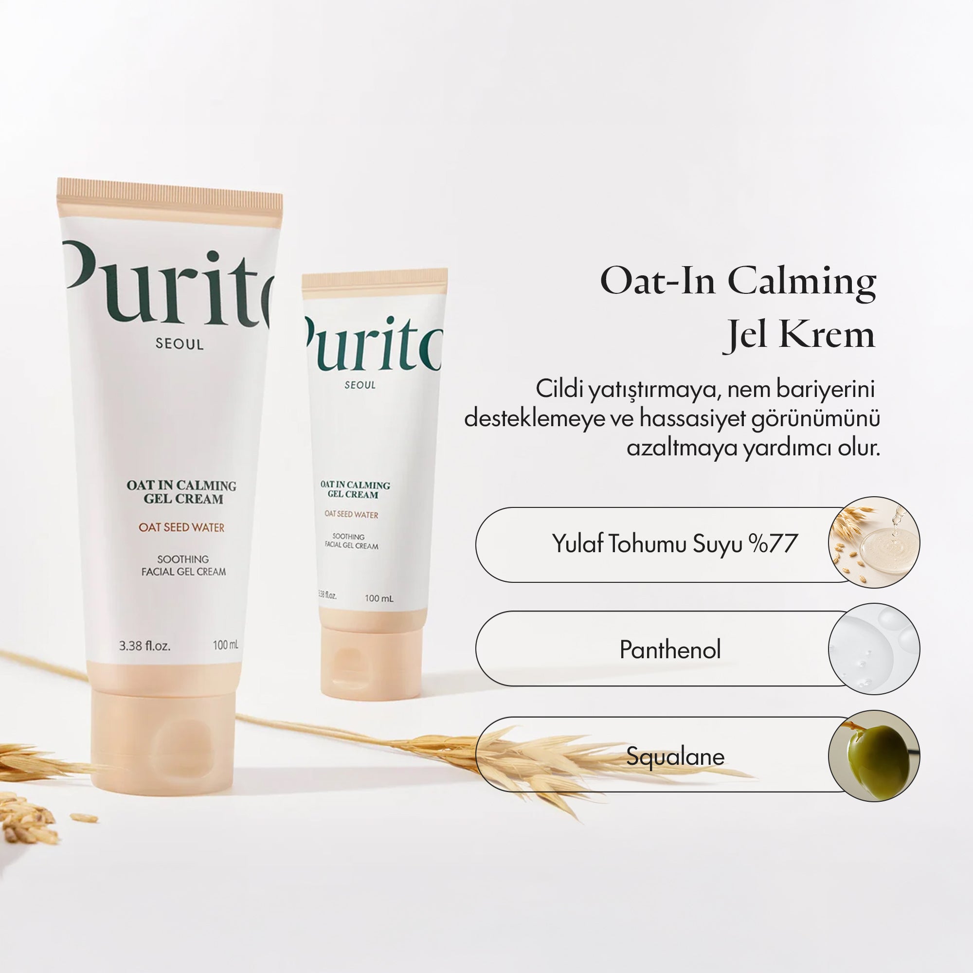 PURİTO SEOUL - Oat-in Calming Jel Krem 100 ml
