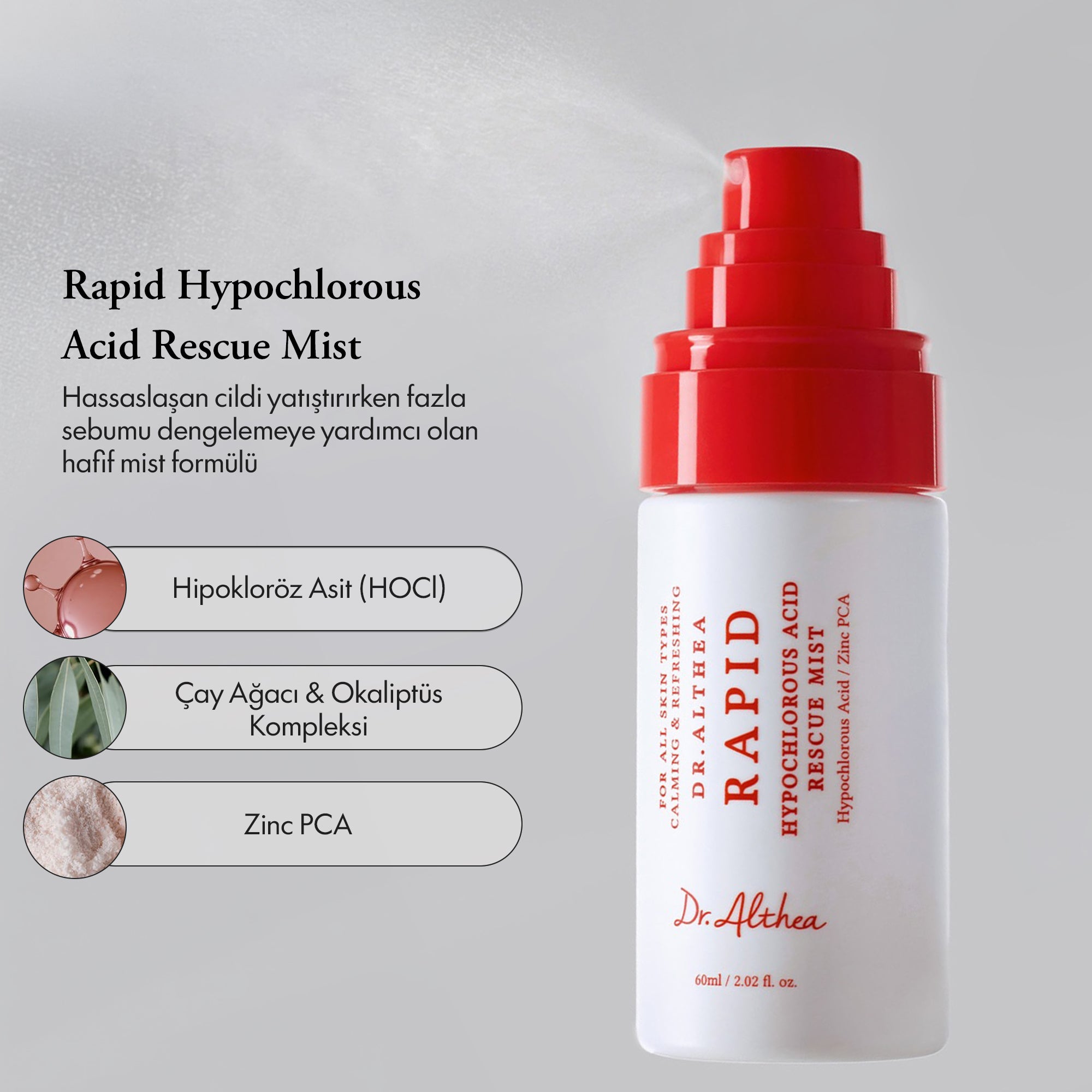 Dr. Althea - Rapid Hypochlorous Acid Rescue Mist 100 ml