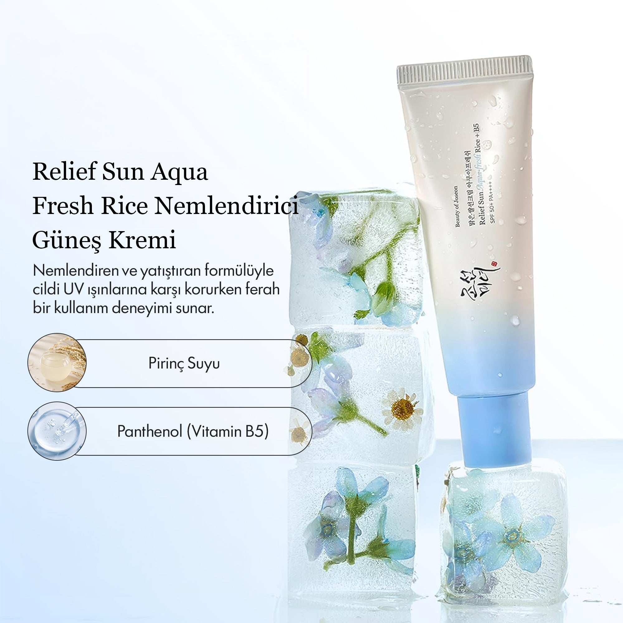BEAUTY OF JOSEON - Relief Sun Aqua Fresh Rice B5 SPF50+ Güneş Kremi 50 ml