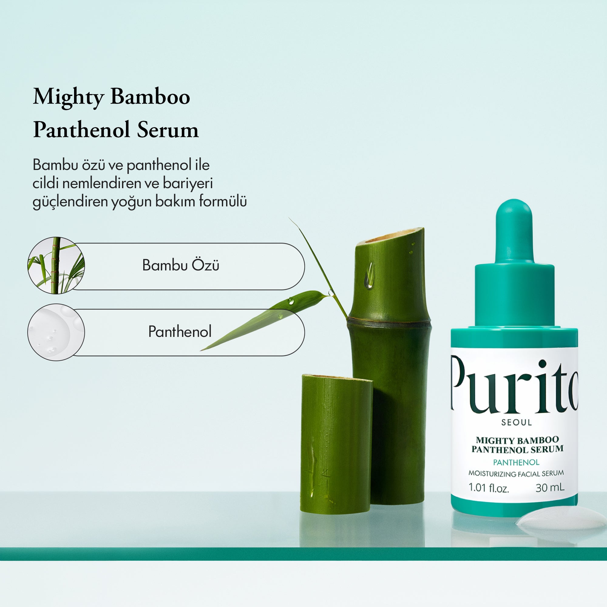 PURİTO SEOUL - Mighty Bamboo Panthenol Serum 30 ml