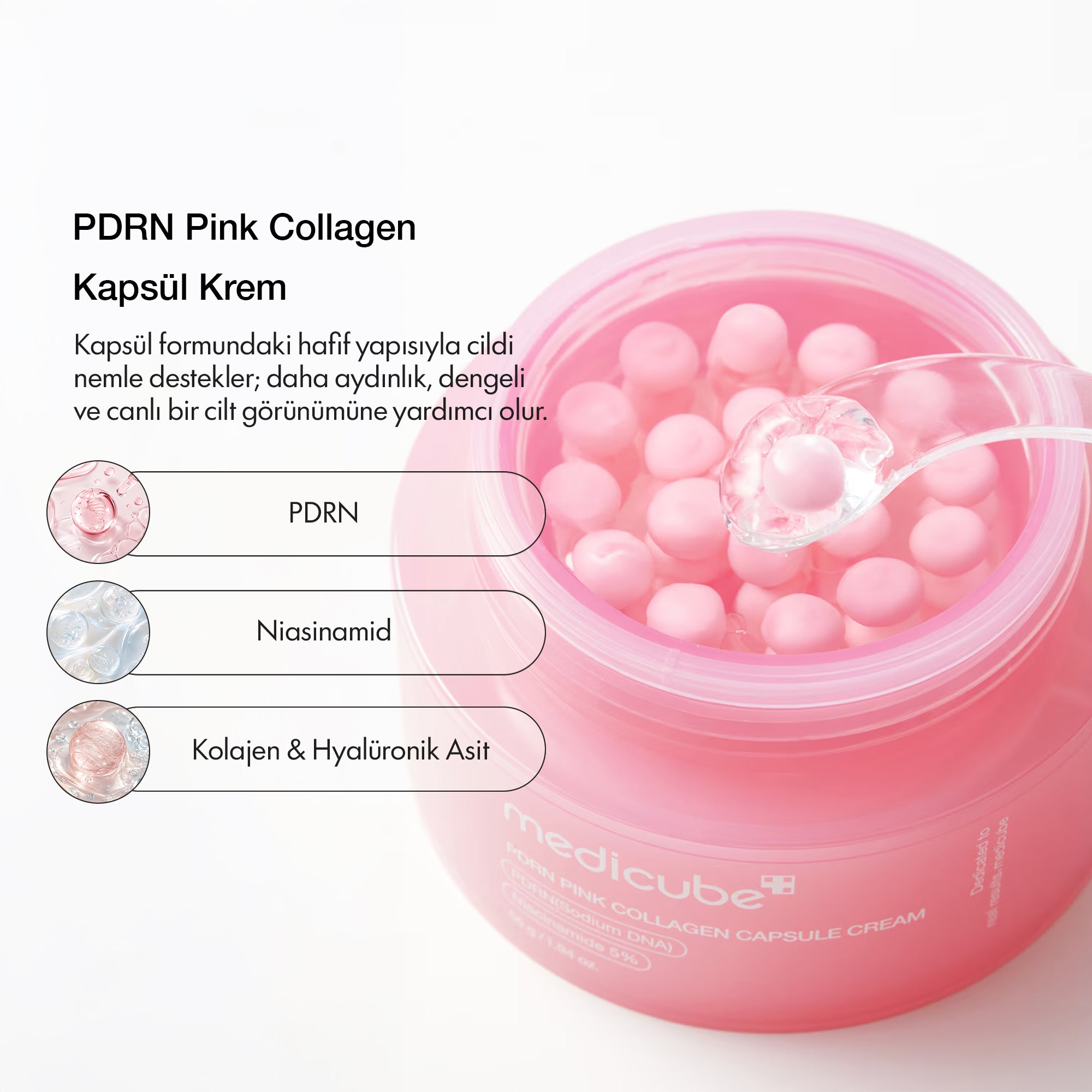 Medicube - PDRN Pink Collagen Kapsül Krem 55 g