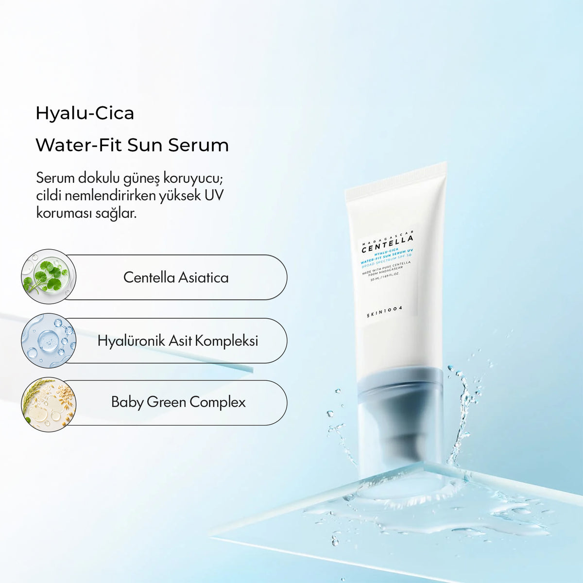 Skin 1004 - Centella Hyalu-Cica Güneş Kremi 50 ml