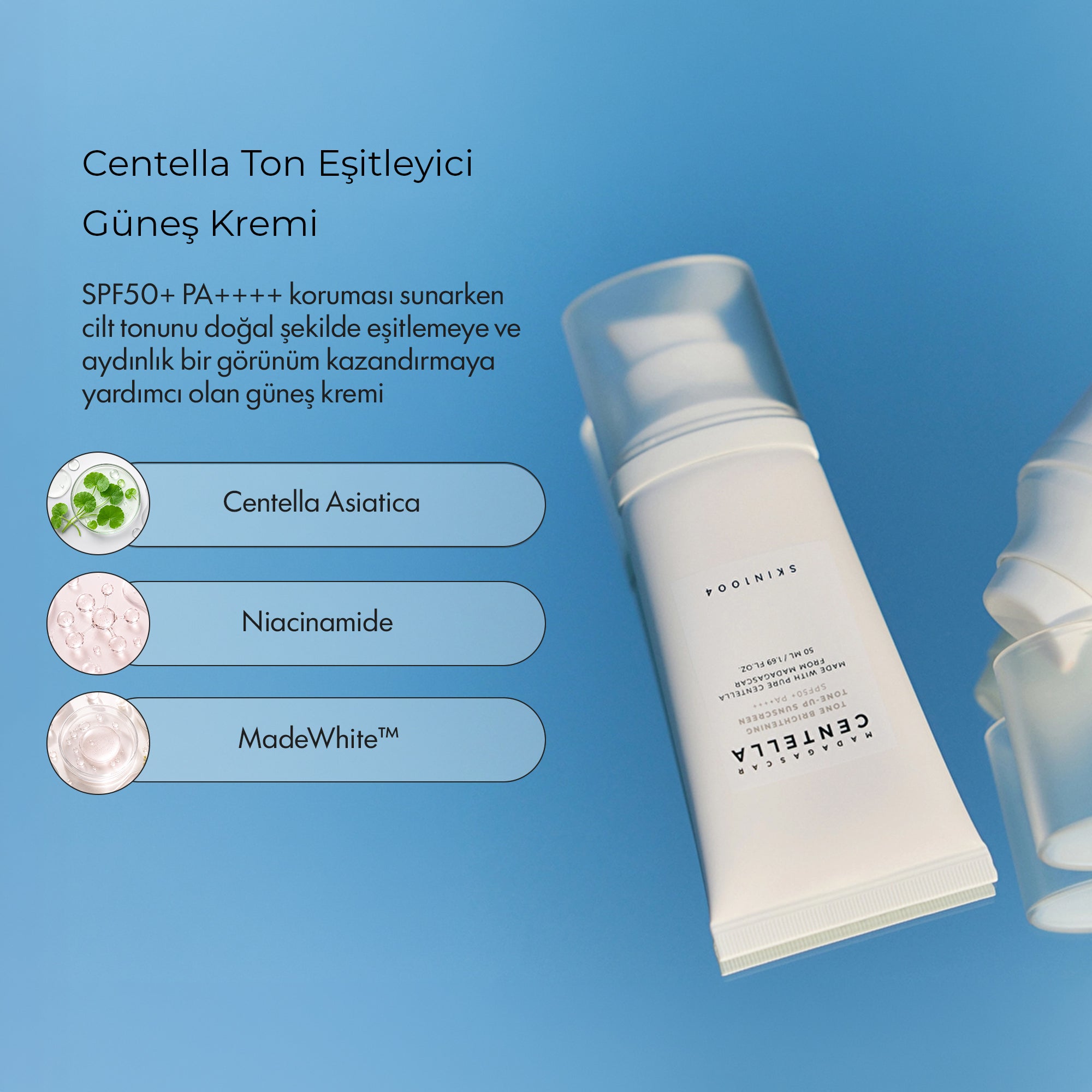 SKIN 1004 - Centella Tone Brightening Güneş Kremi 50 ml