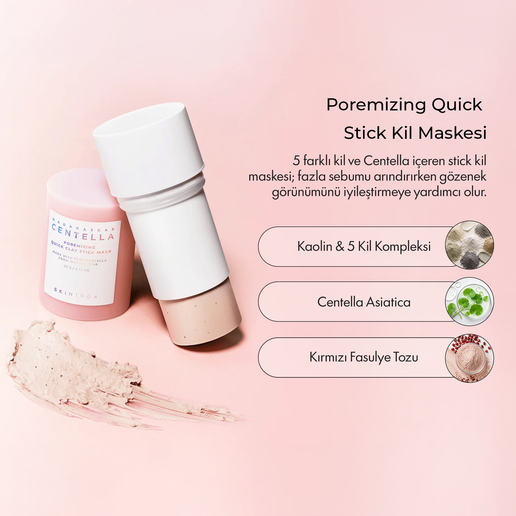 SKIN 1004 - Centella Poremizing Quick Clay Stick Maske 27 g