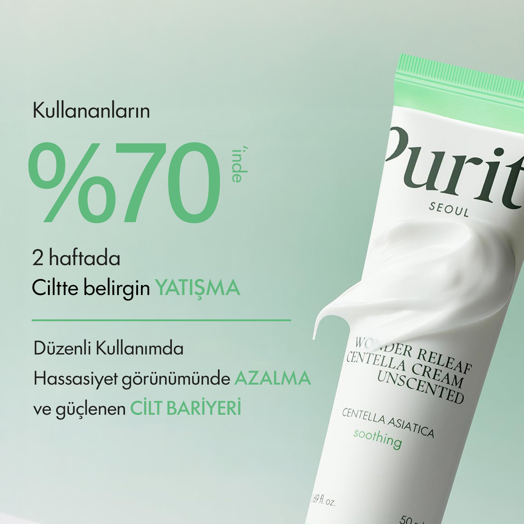 PURİTO SEOUL - Wonder Releaf Centella Kokusuz Krem 50 ml