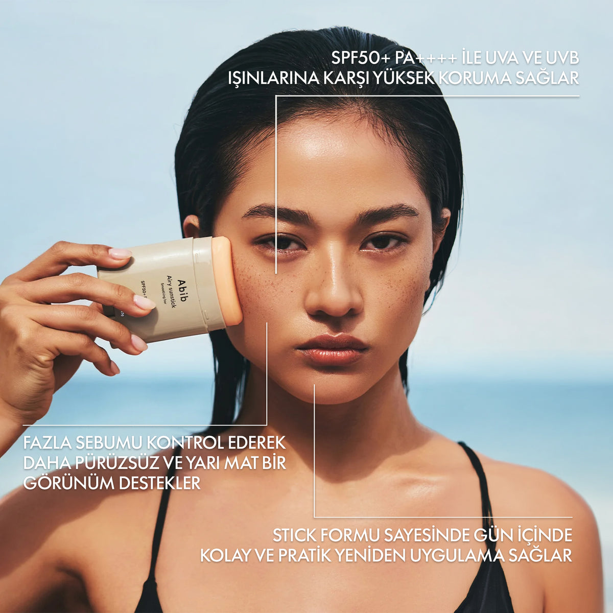 Abib - Airy Sunstick Smoothing Bar 23 g
