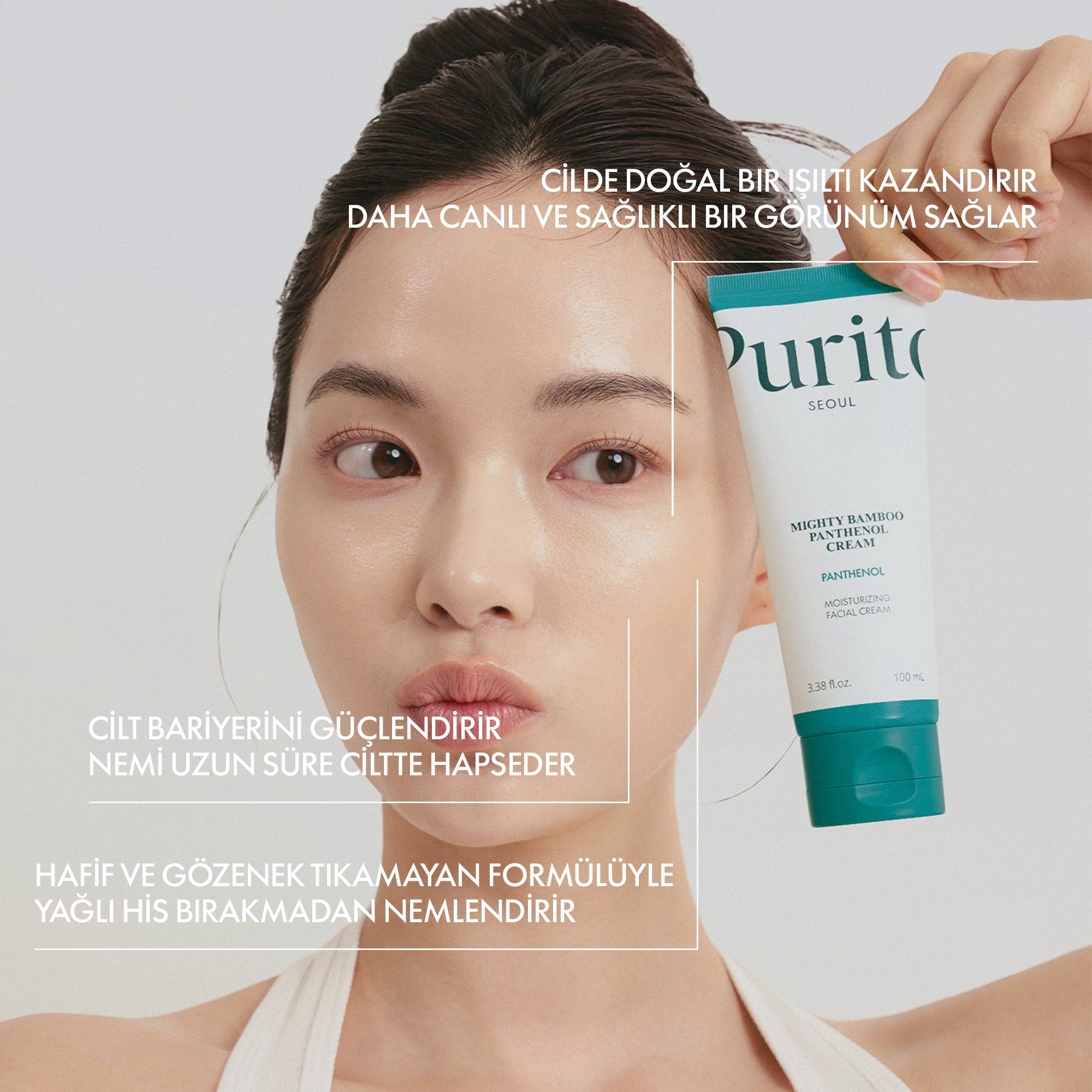 PURİTO SEOUL - Mighty Bamboo Panthenol ve Bambu Özlü Krem 100 ml