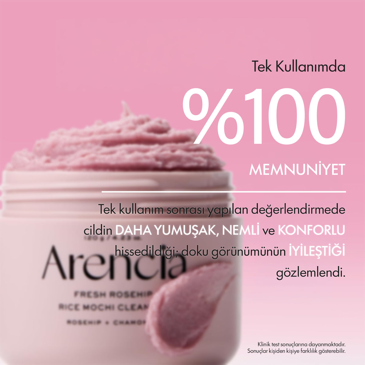 Arencia - Fresh Rosehip Rice Mochi Cleanser 120 g