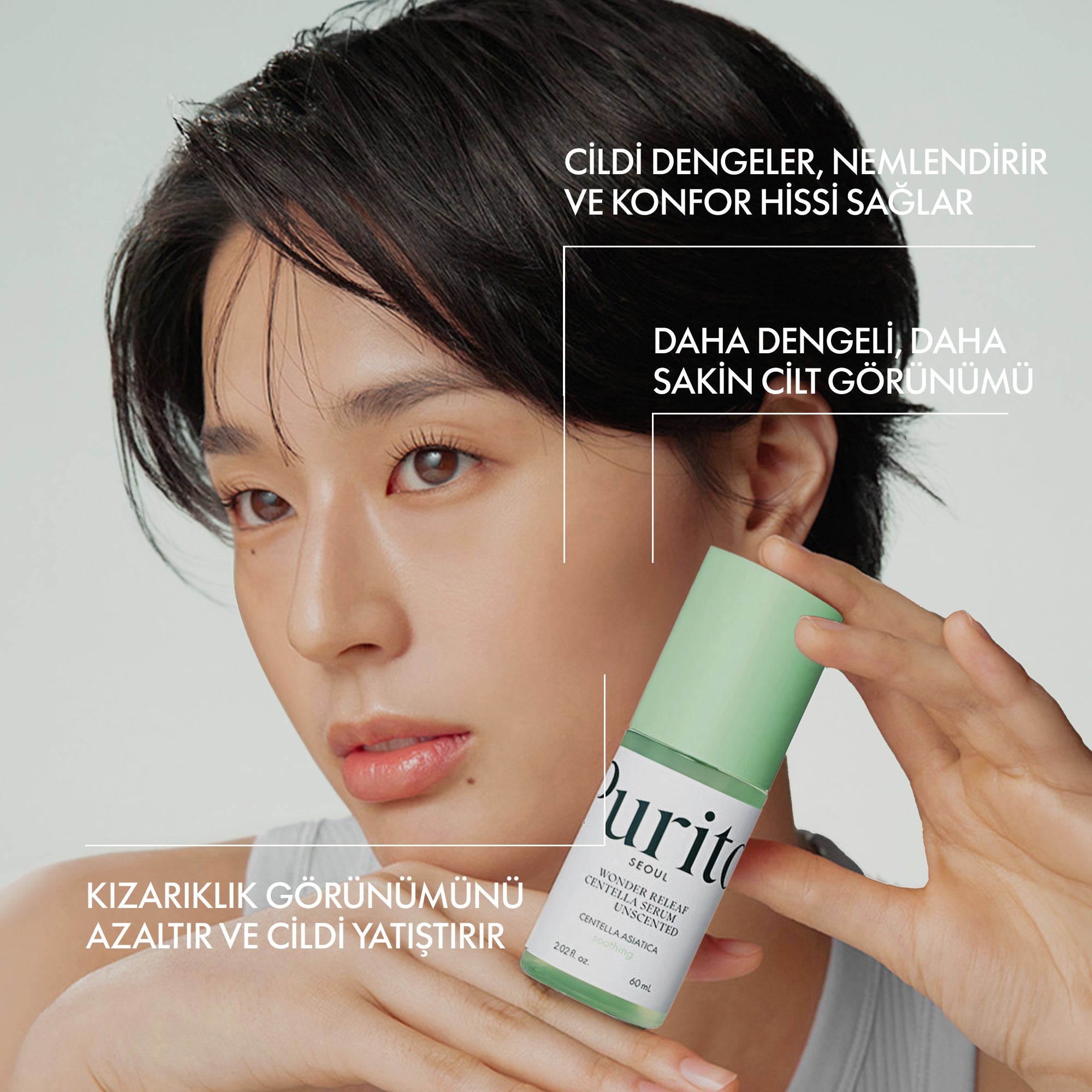 PURİTO SEOUL - Wonder Releaf Centella Bariyer Koruyucu Kokusuz Serum 60 ml