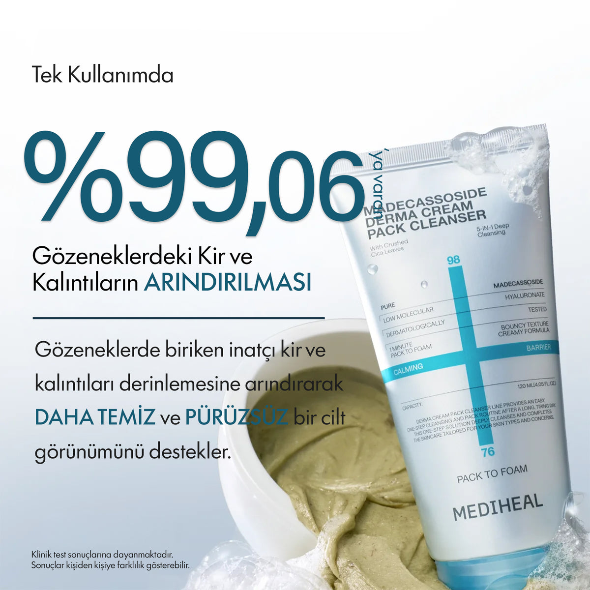 Mediheal - Madecassoide Derma Cream Pack Cleanser 120 ml