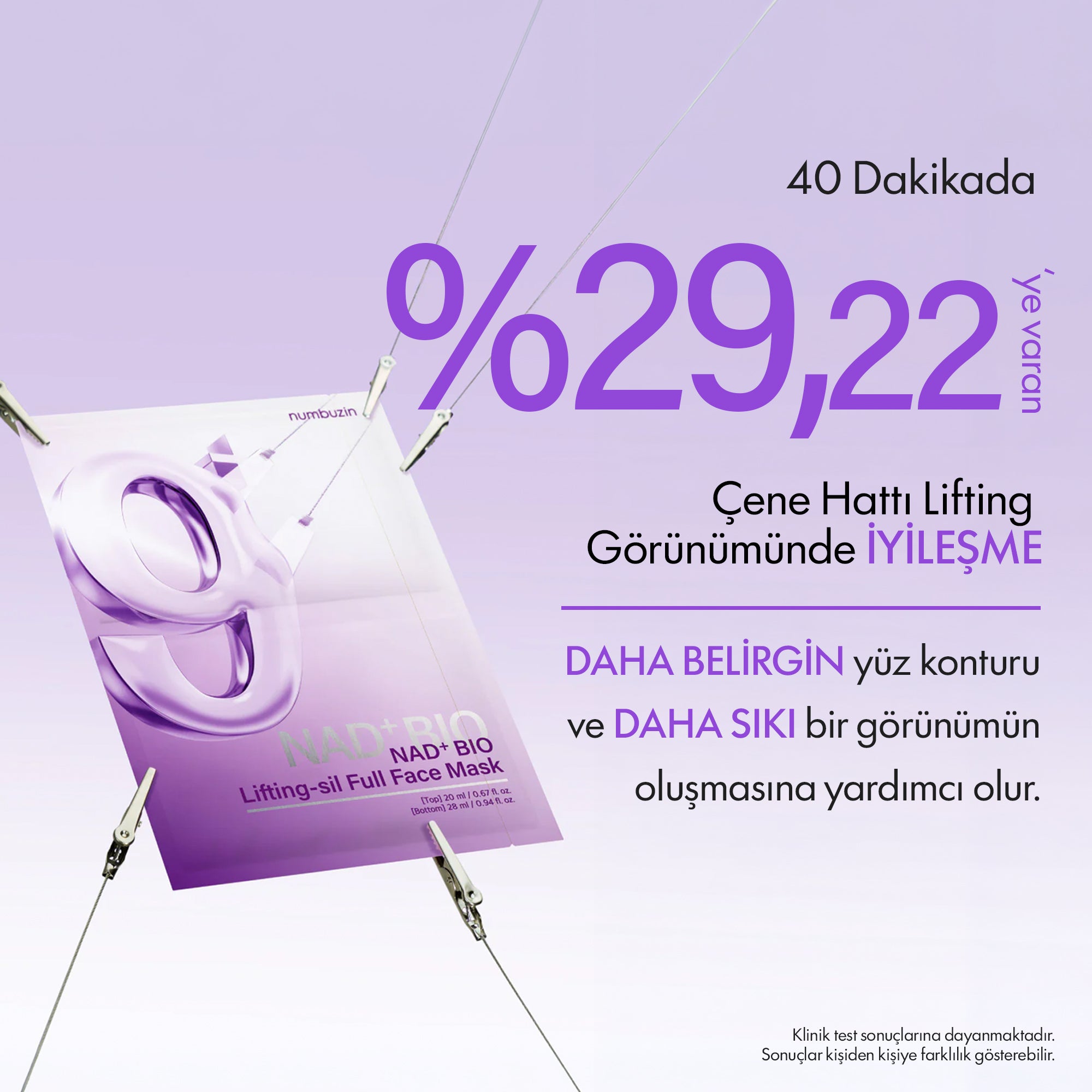 Numbuzin - No.9 NAD+ Bio Lifting-Sil Yüz Maskesi 4'lü