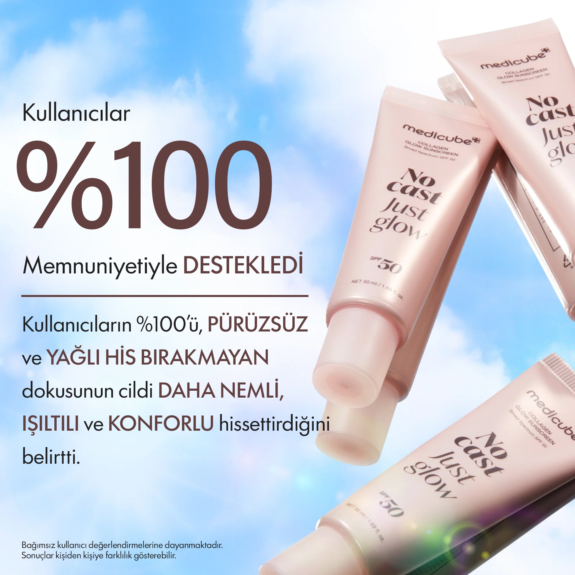 Medicube - No Cast Just Glow Collagen Güneş Kremi 50 ml