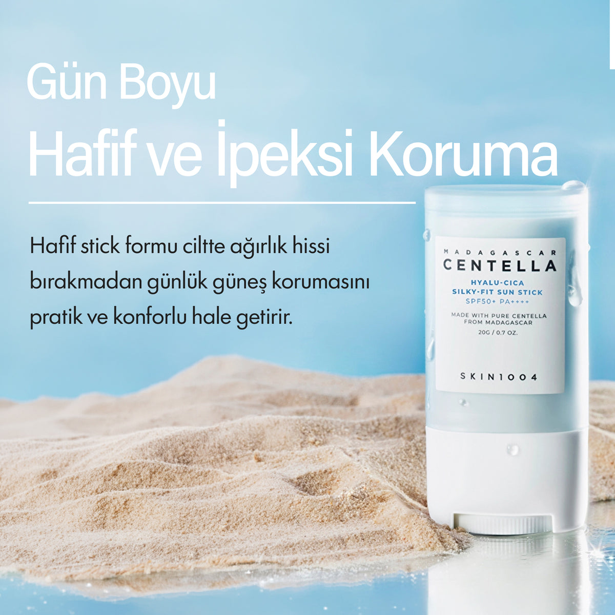 Skin 1004 - Centella Hyalu-Cica Silky-Fit Stick Güneş Kremi 20 g