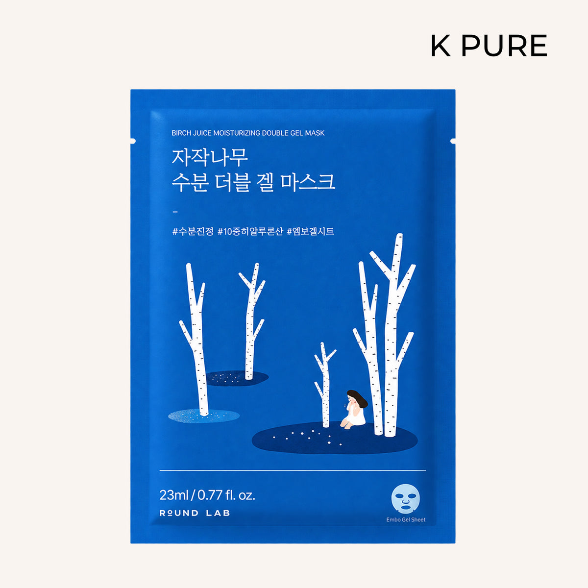 Round Lab - Birch Juice Moisturizing Double Gel maske