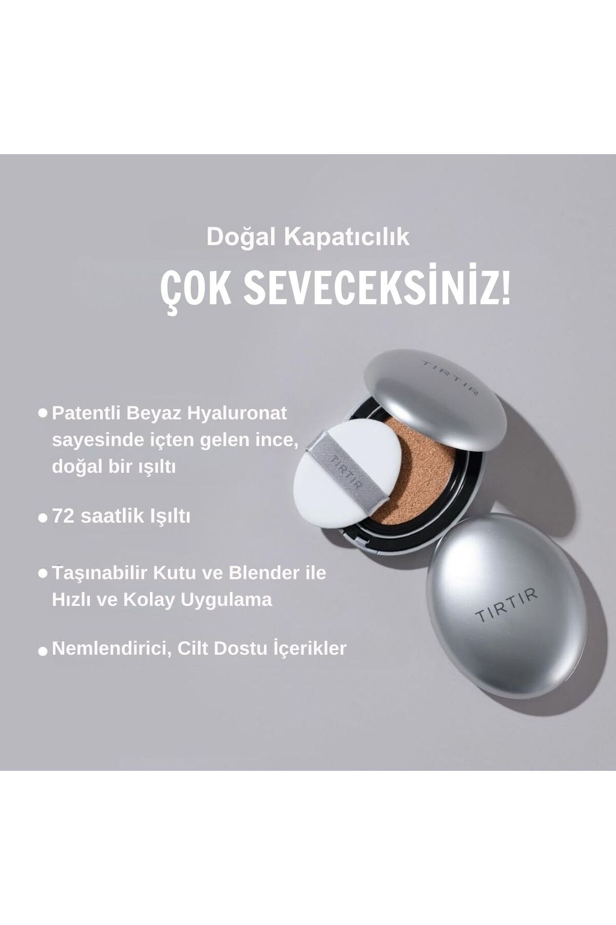 TIRTIR - Mask Fit Aura Silver Cushion Fondöten 25N Mocha 18 gr