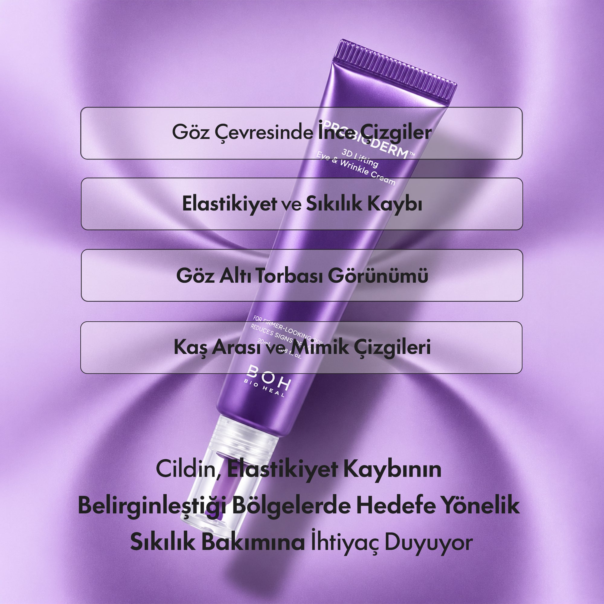 BOH Bioheal - PROBIODERM™ 3D Lifting Kırışıklık Karşıtı Göz Kremi 25 ml x 2 adet