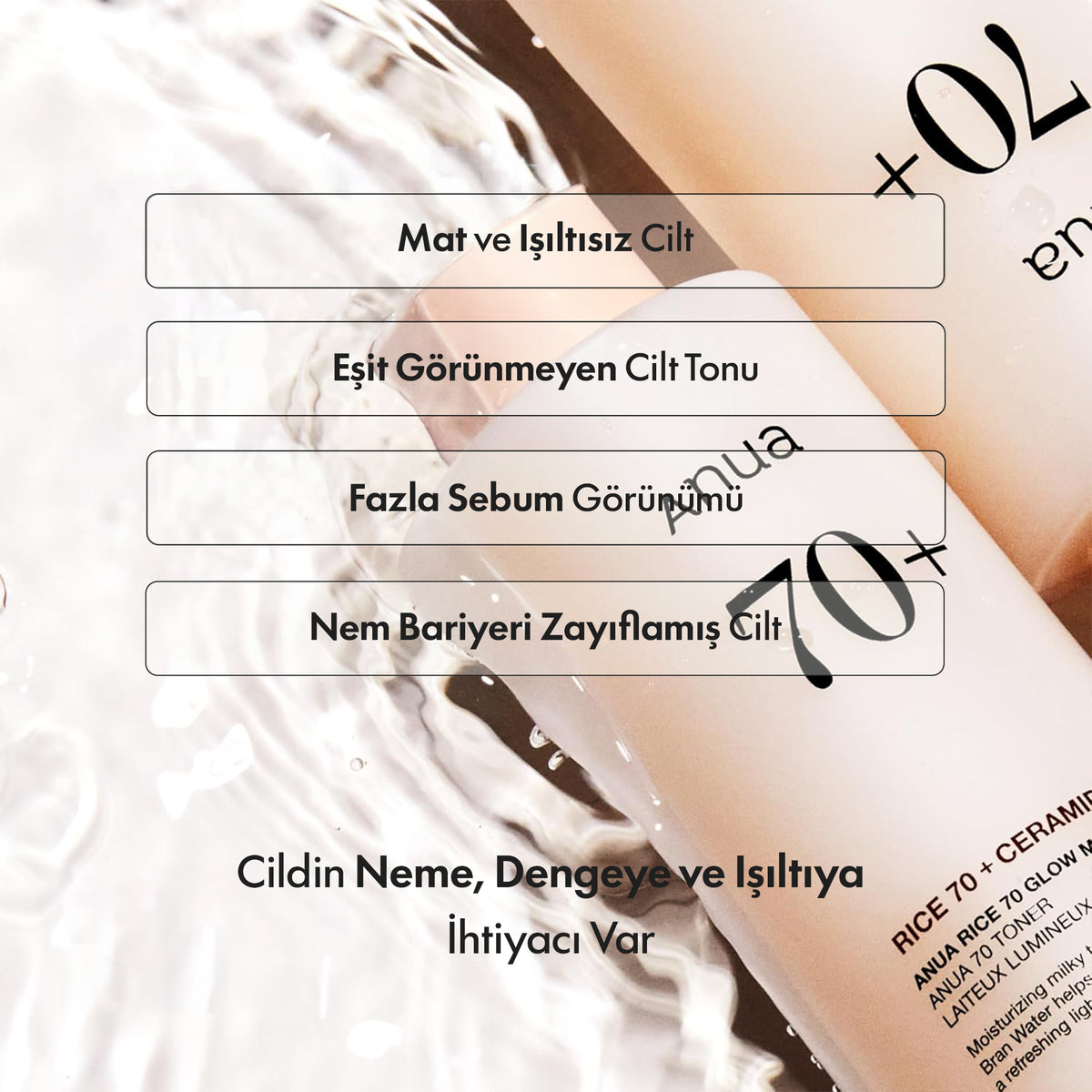 Anua - Rice 70 Glow Pirinçli Süt Tonik 250 ml