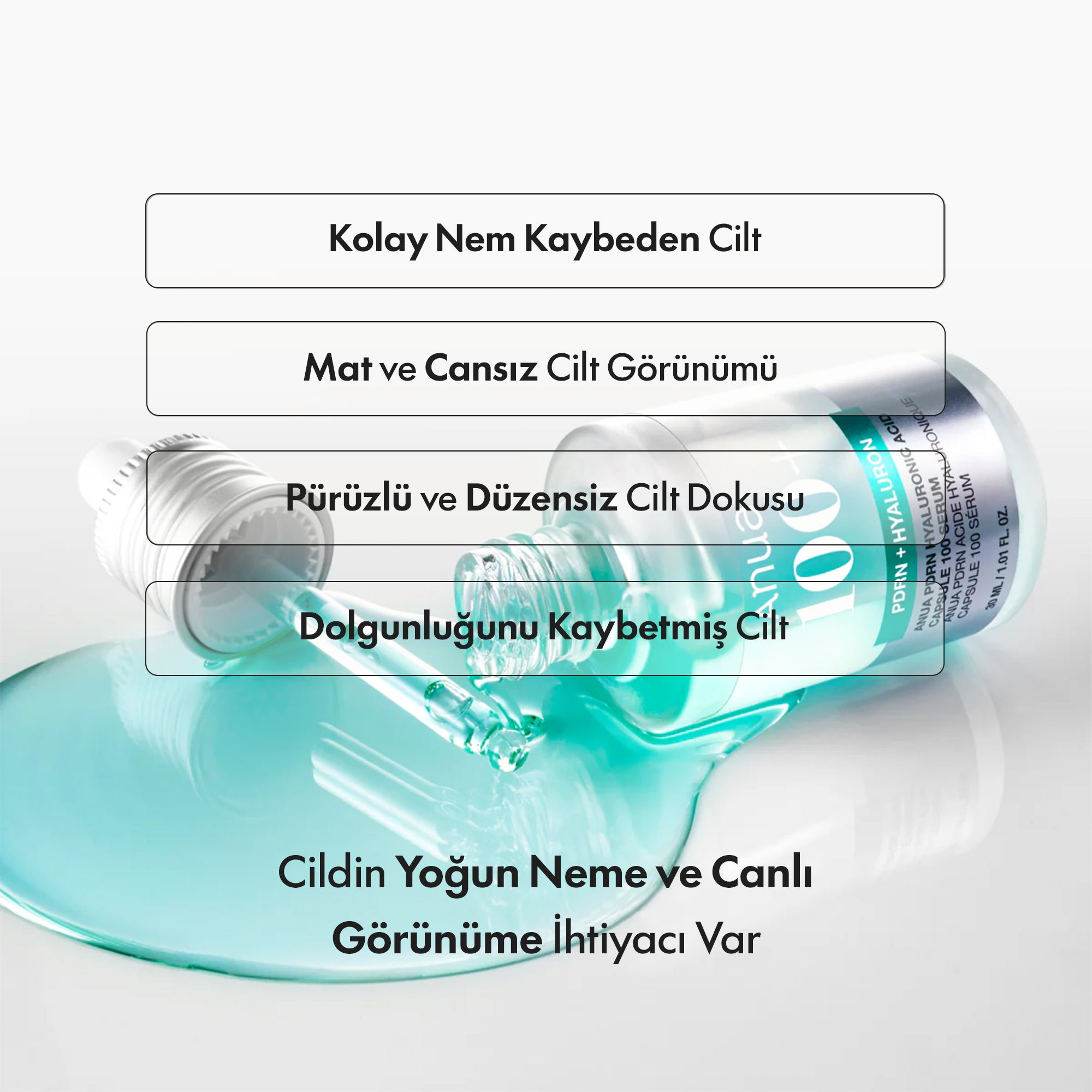 Anua - PDRN Hyaluronic Acid 100 Kapsül serum 30 ml
