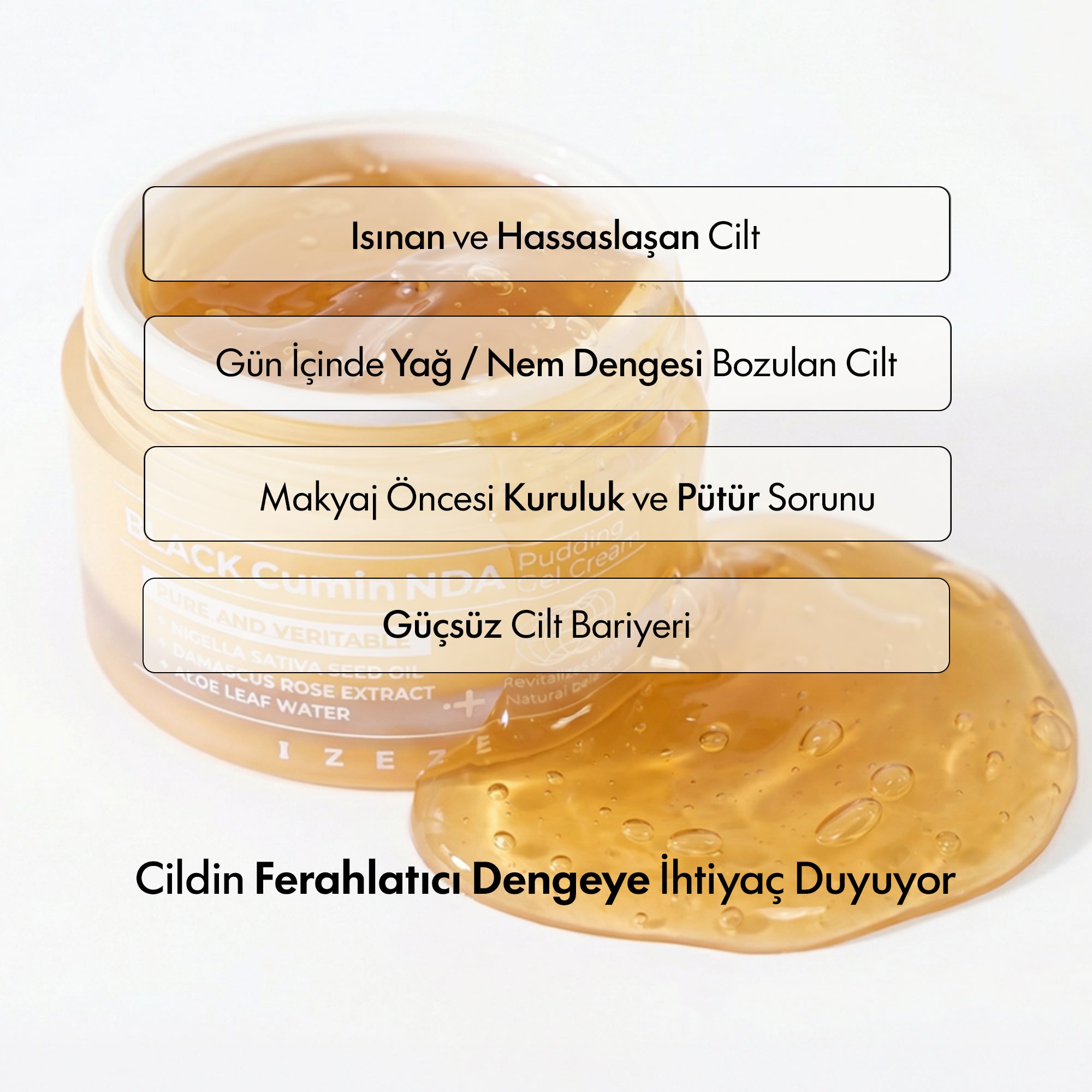 IZEZE - Black Cumin NDA Puding Jel Krem 50 ml