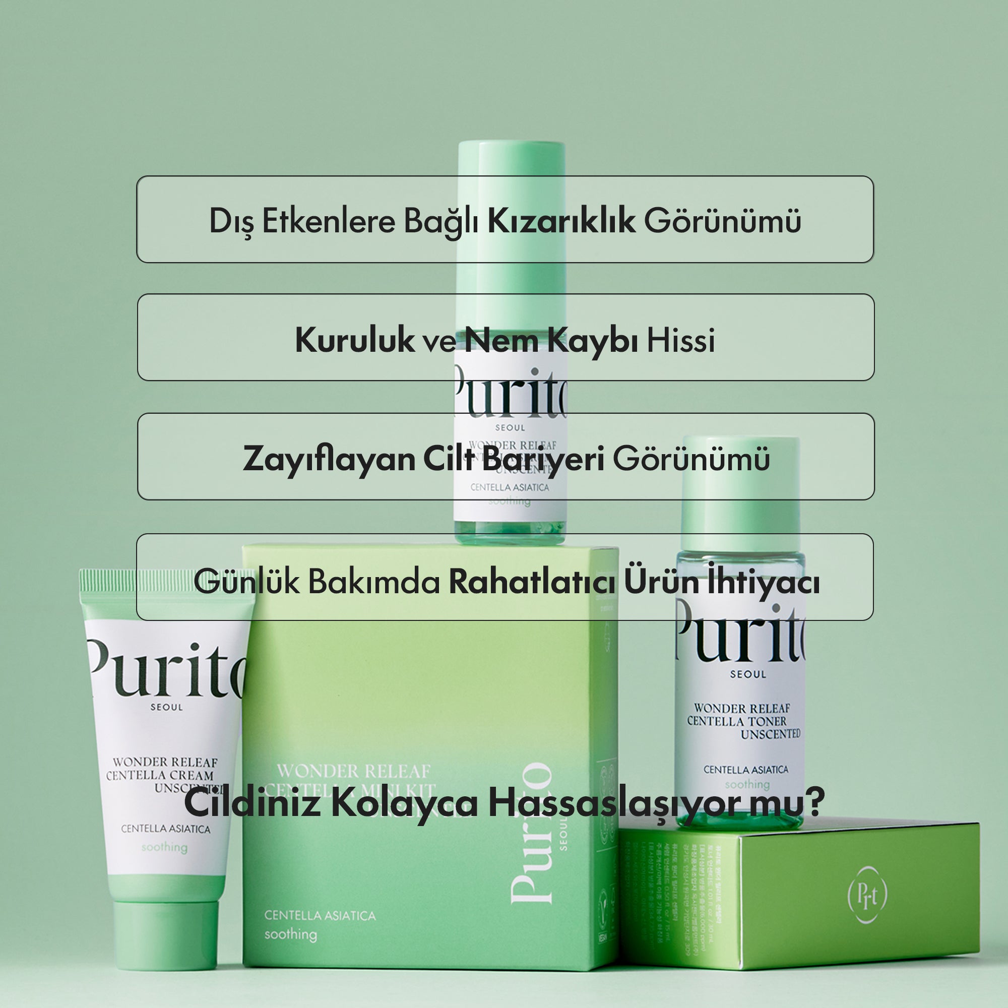 PURİTO SEOUL - Wonder Releaf Centella Mini Kit