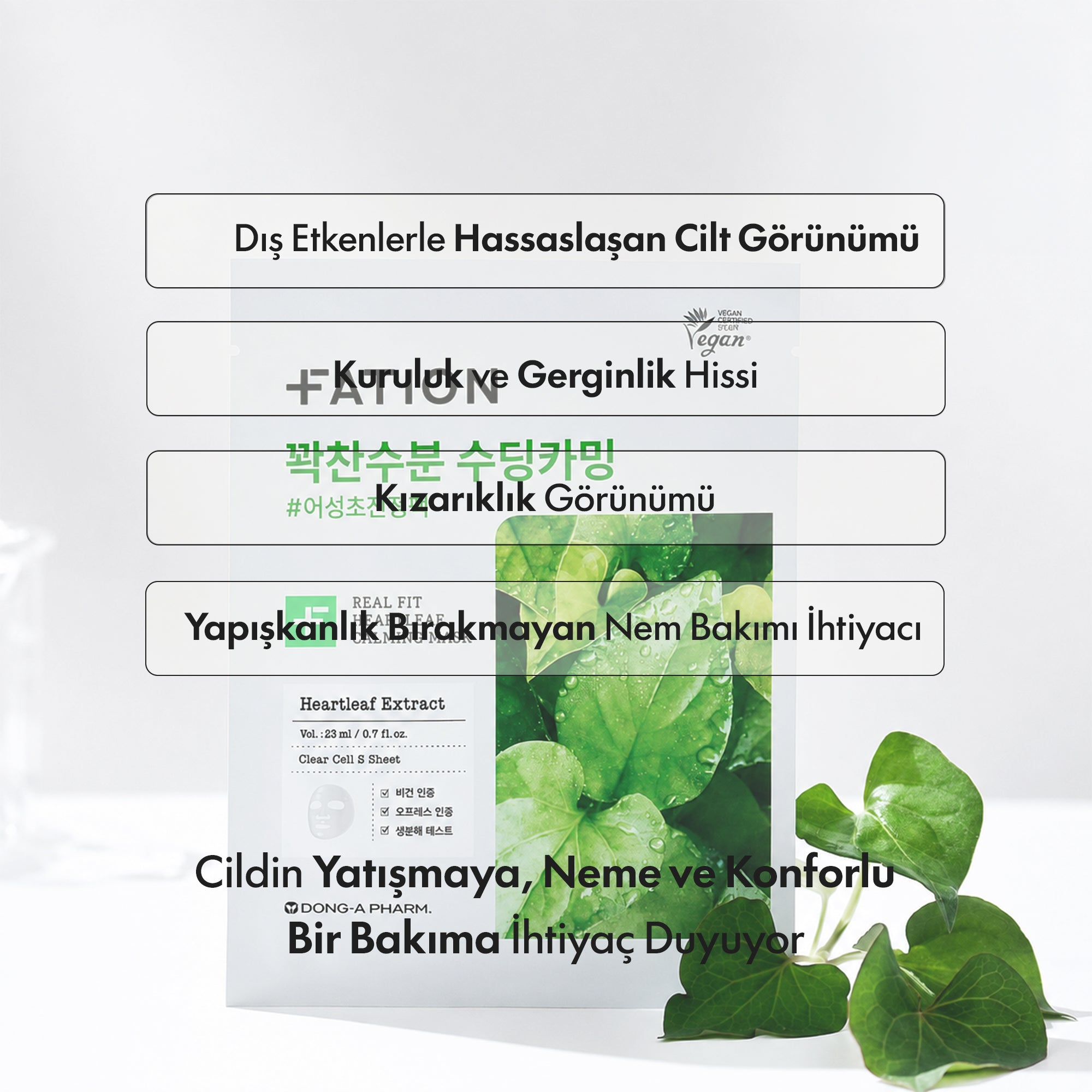Fation - Real Fit Heartleaf Calming Maske