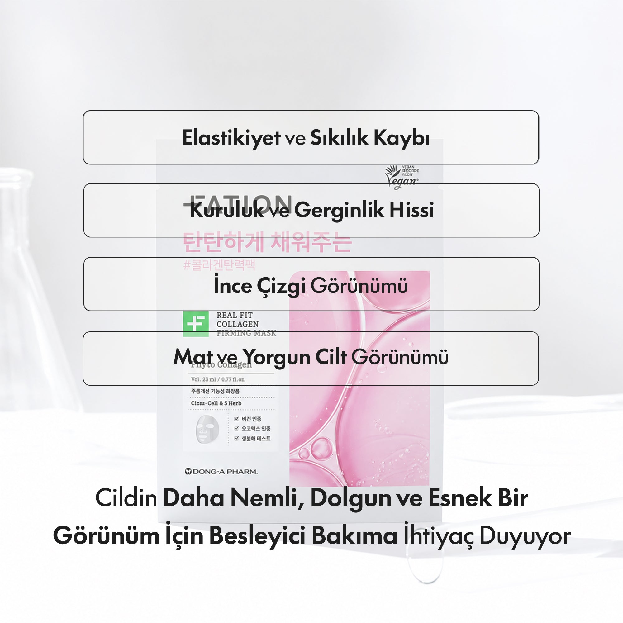 Fation - Real Fit Collagen Nourishing Maske 5 Adet