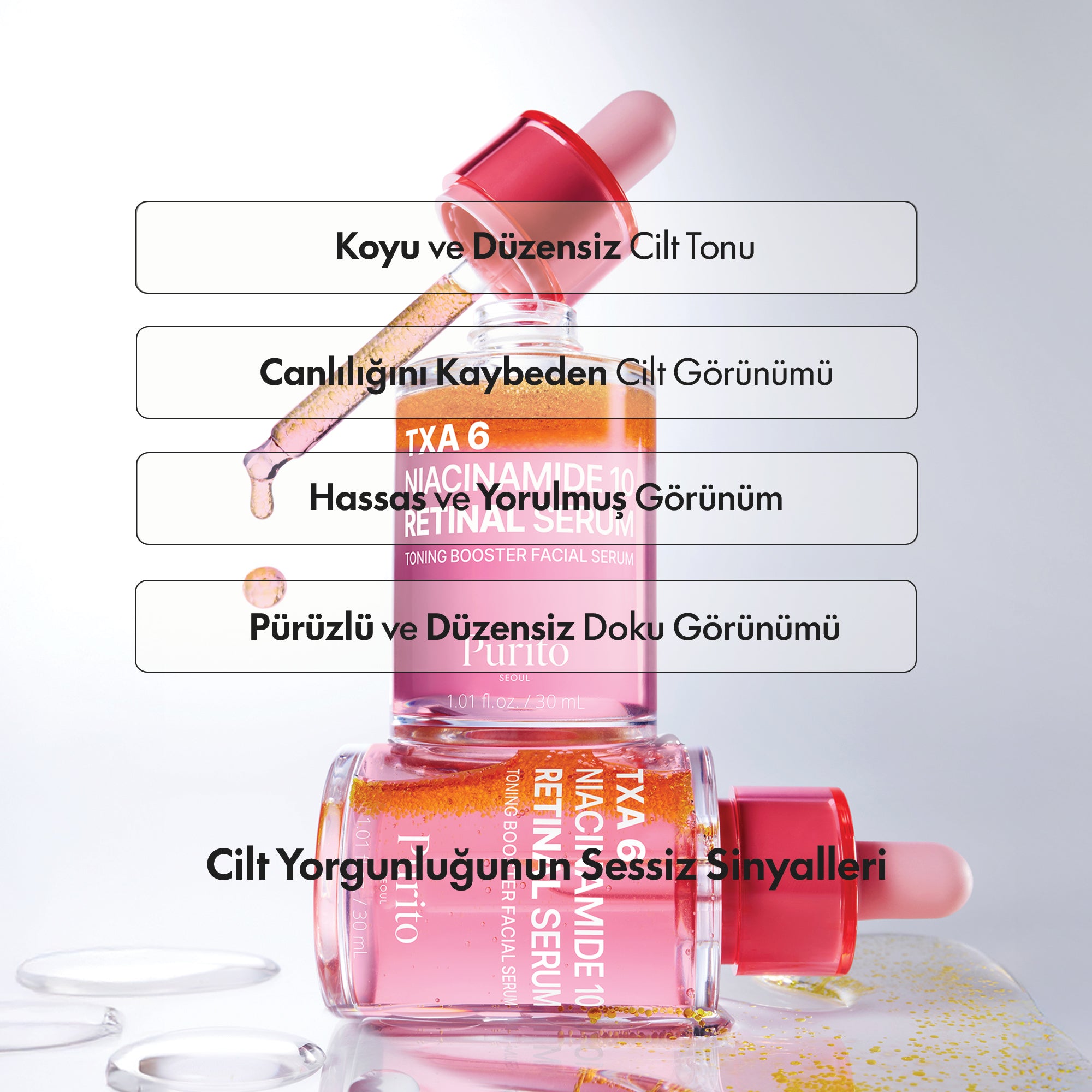 PURİTO SEOUL - TXA 6 Niacinamide 10 Retinal Serum 30 ml