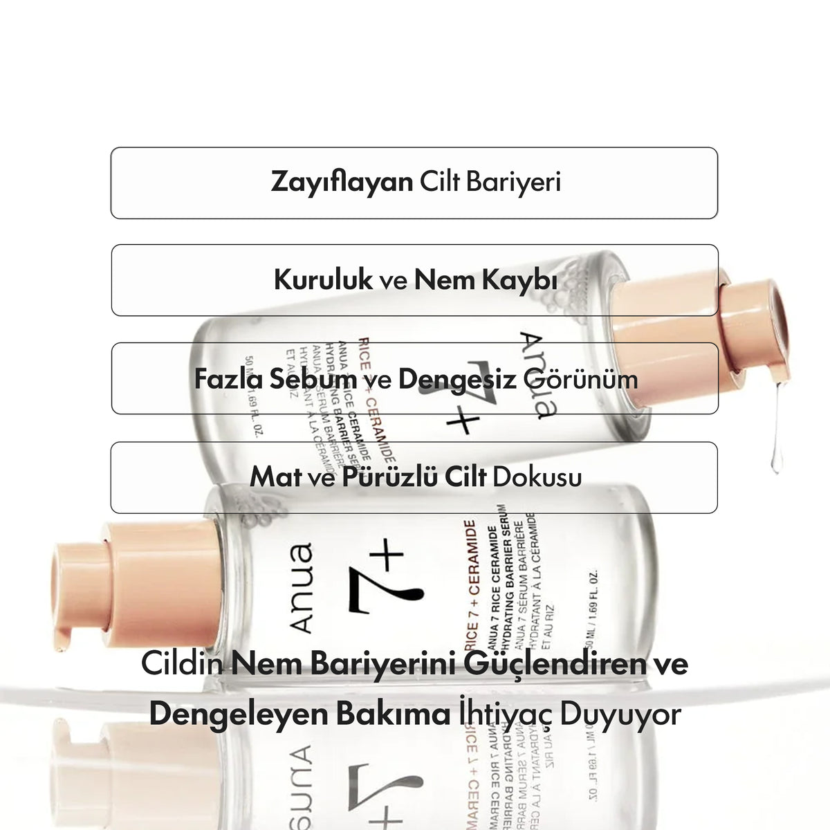 Anua - Rice Ceramide 7 Hydrating Barrier Serum 50 ml