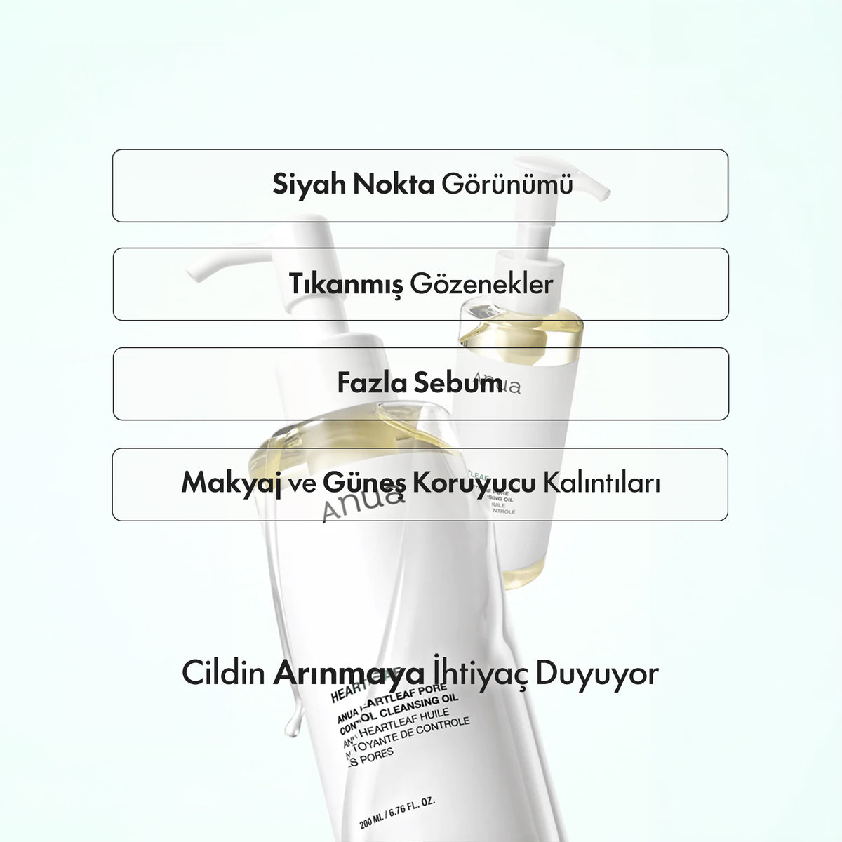 Anua - Hearleaf Pore Control Temizleme Yağı 200 ml