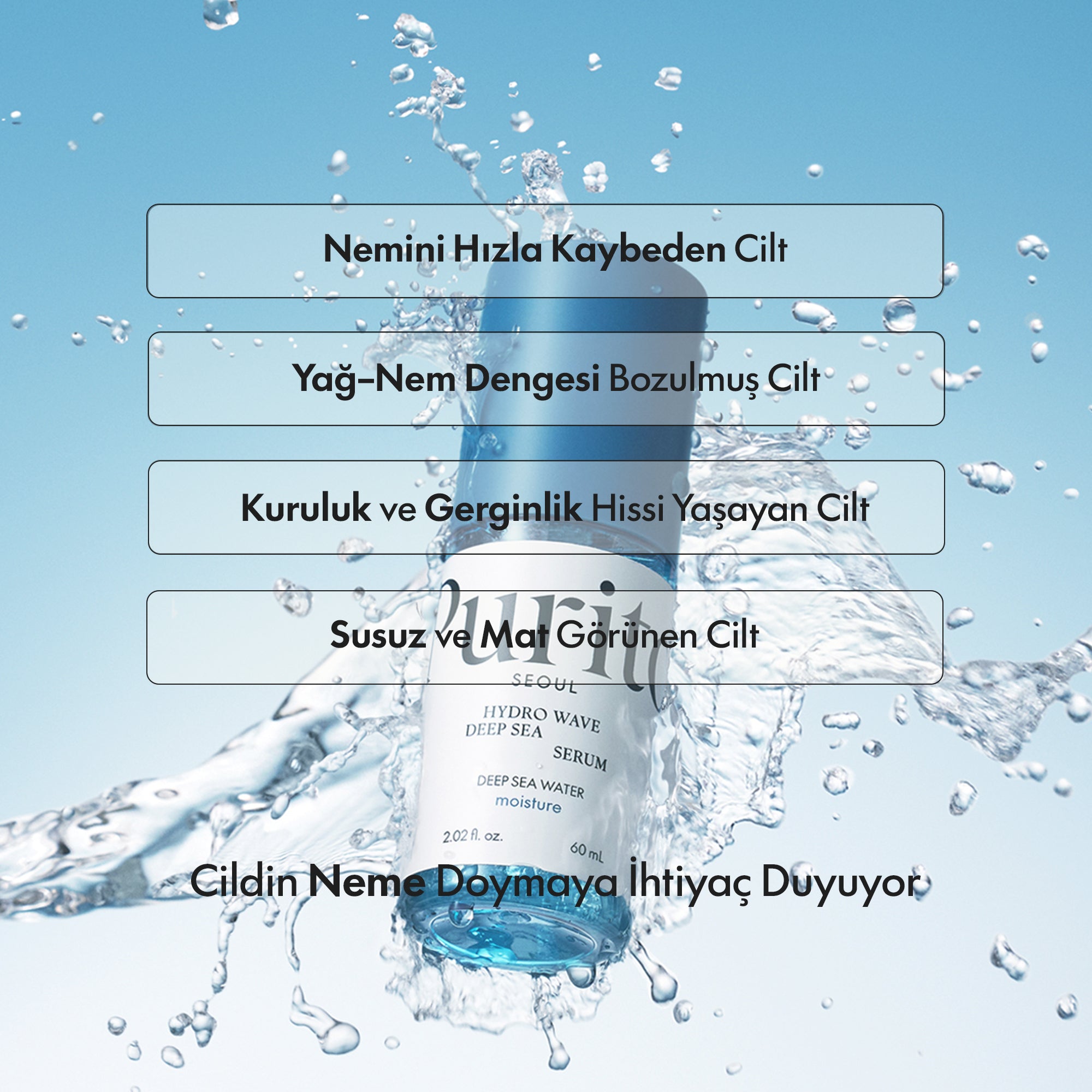 PURİTO SEOUL - Hydro Wave Deep Sea Serum 60 ml