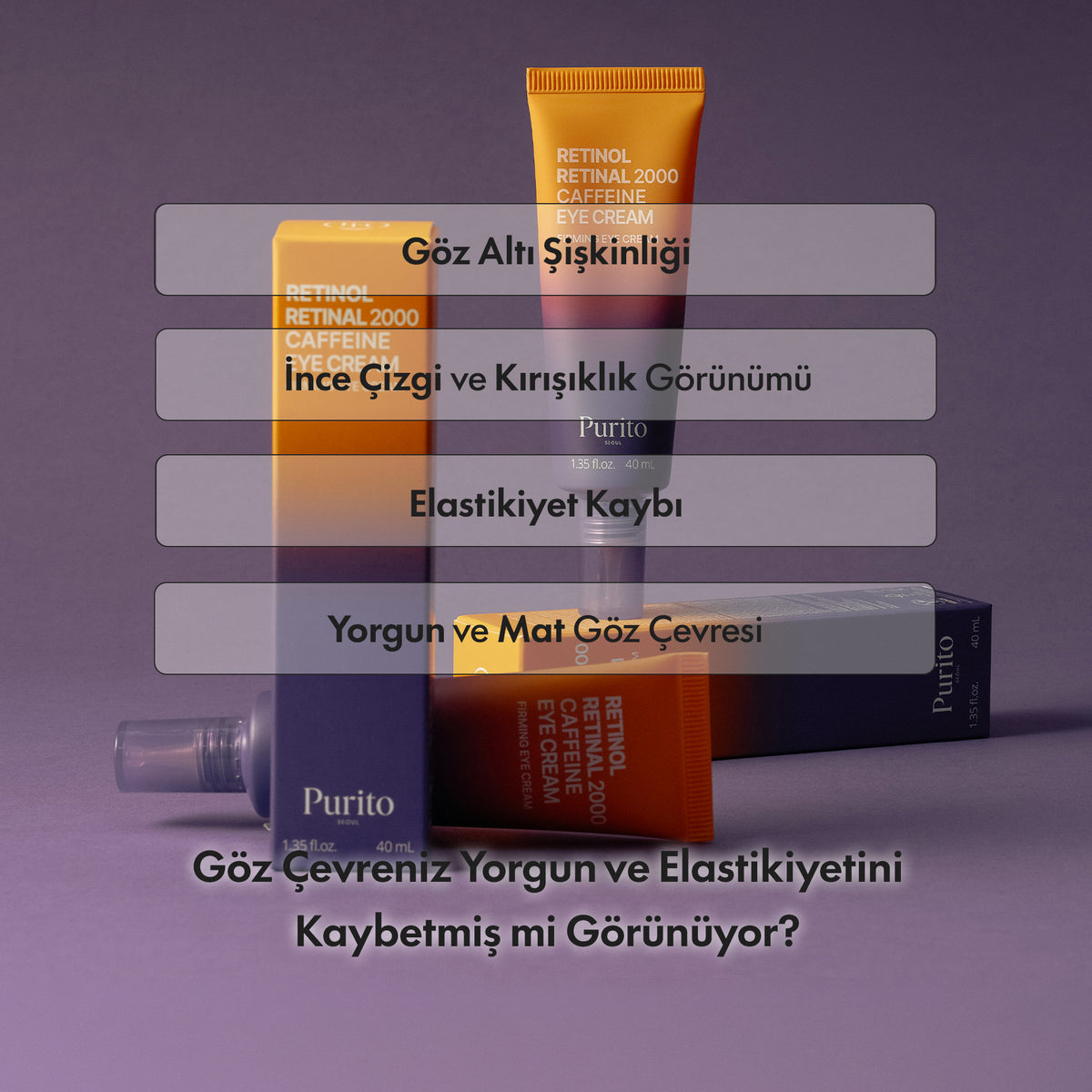 Purito Seoul - Retinol Retinal 2000 Caffeine Eye Cream 40 ml