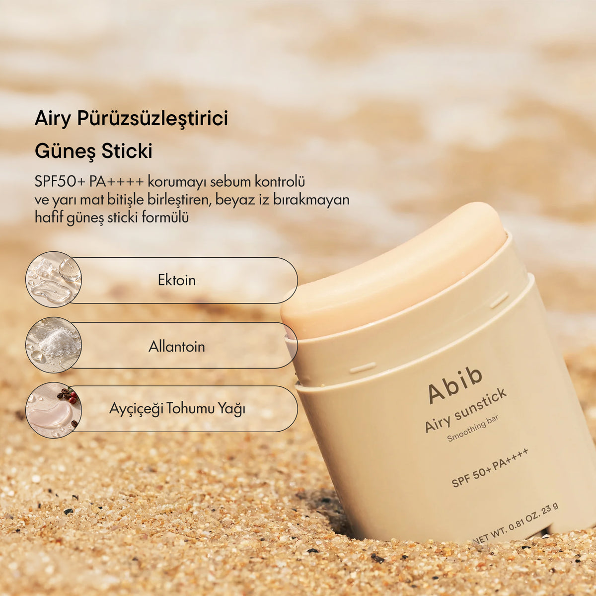 Abib - Airy Sunstick Smoothing Bar 23 g