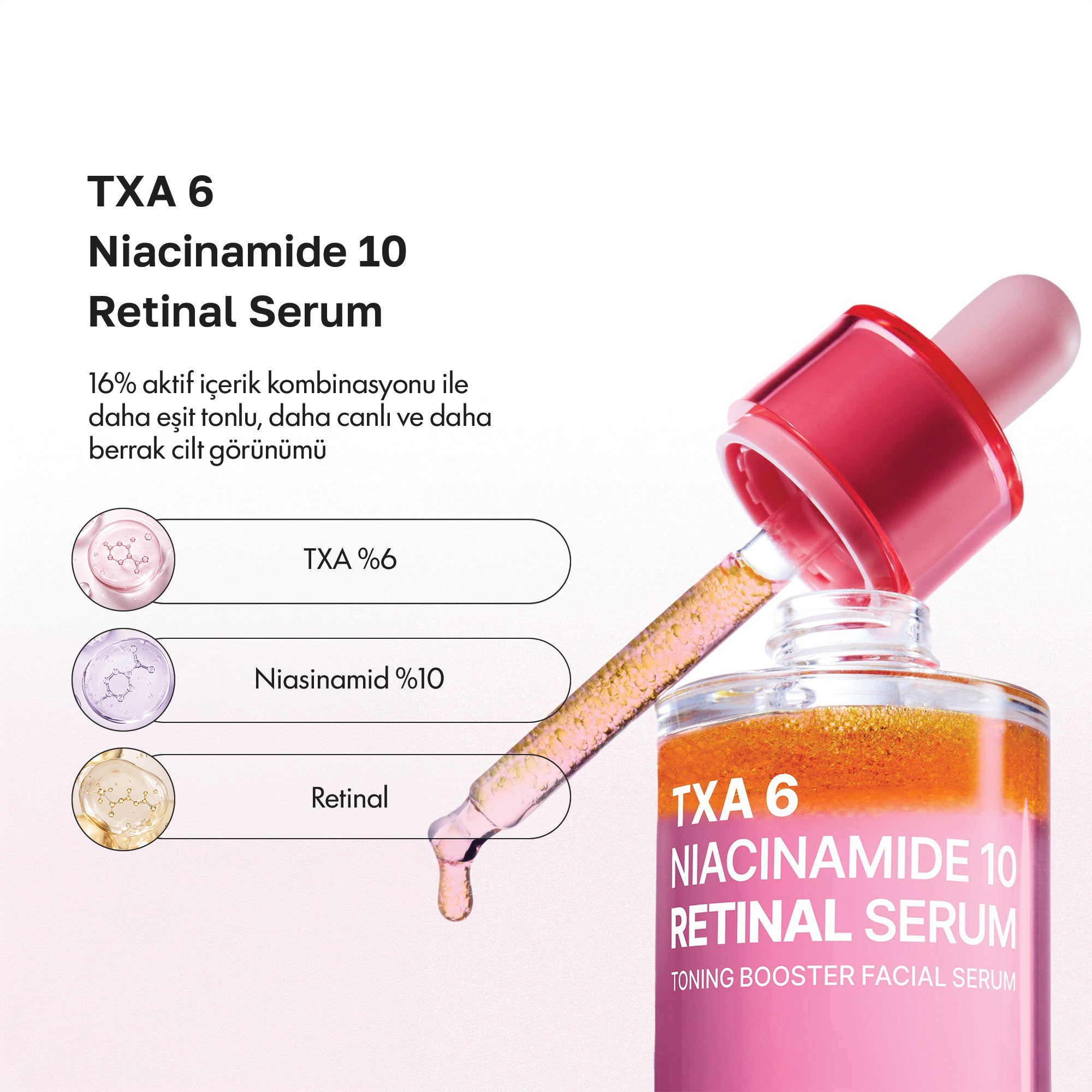 PURİTO SEOUL - TXA 6 Niacinamide 10 Retinal Serum 30 ml