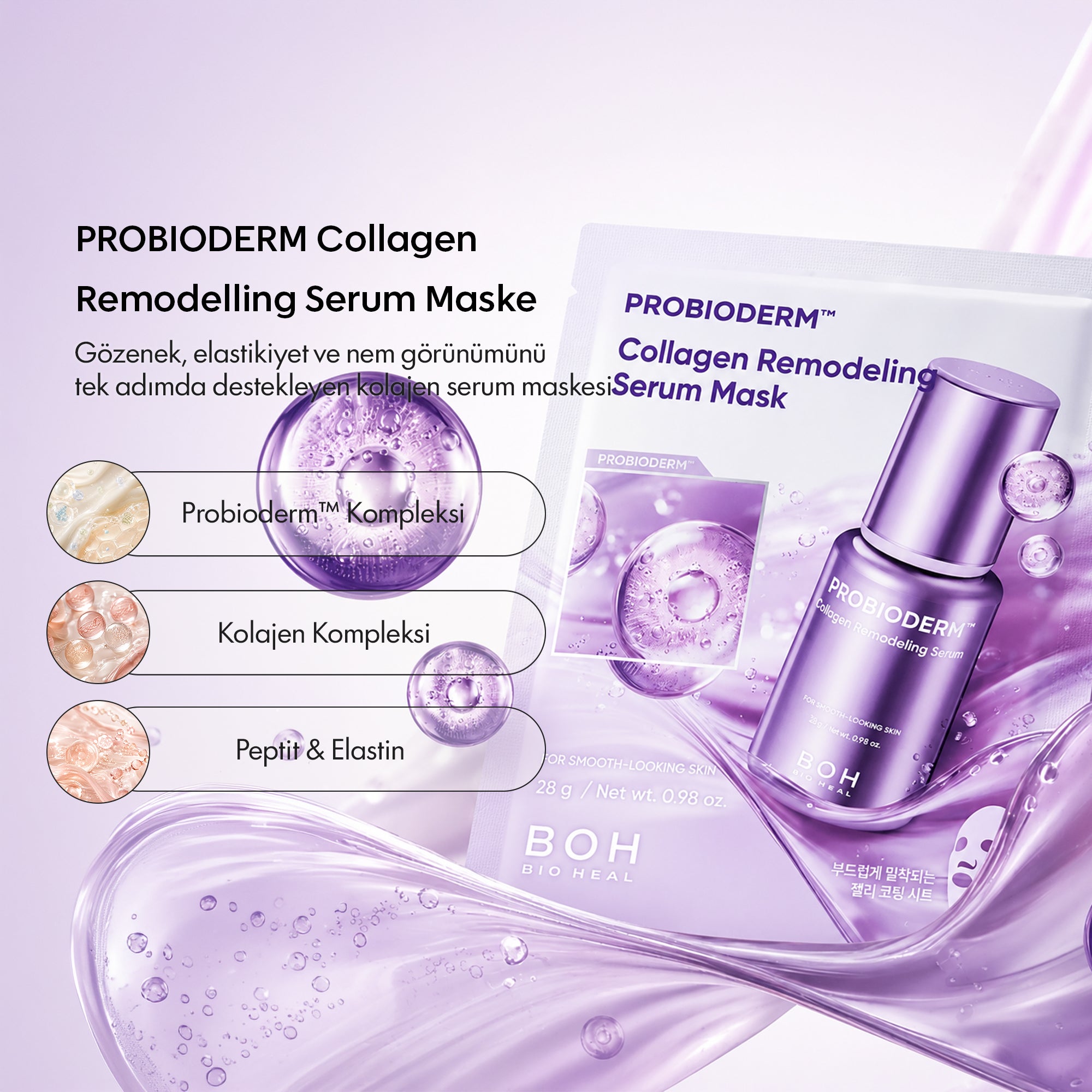 BOH Bioheal - PROBIODERM™ Collagen Remodeling Serum Maske 6'lı Set