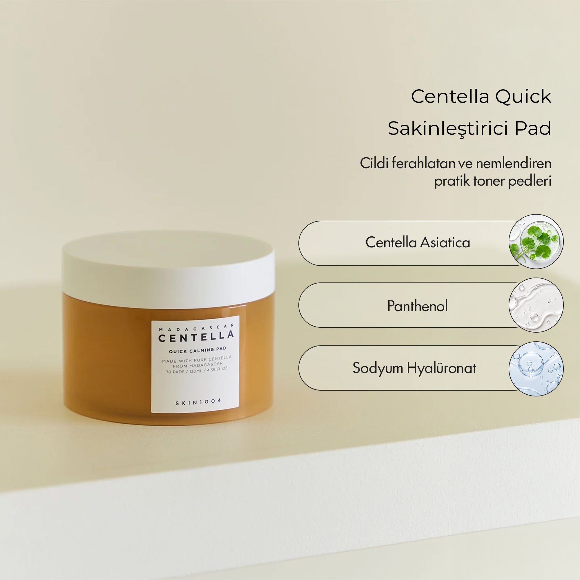 SKIN 1004 - Centella Quick Calming Pad 70 Adet