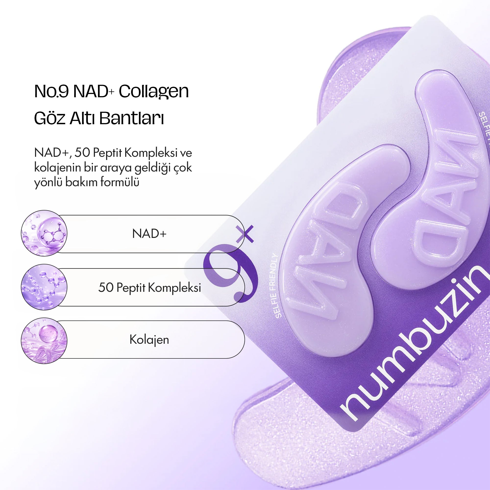 Numbuzin - No.9 NAD+ Collagen Göz Altı Patch 5 adet