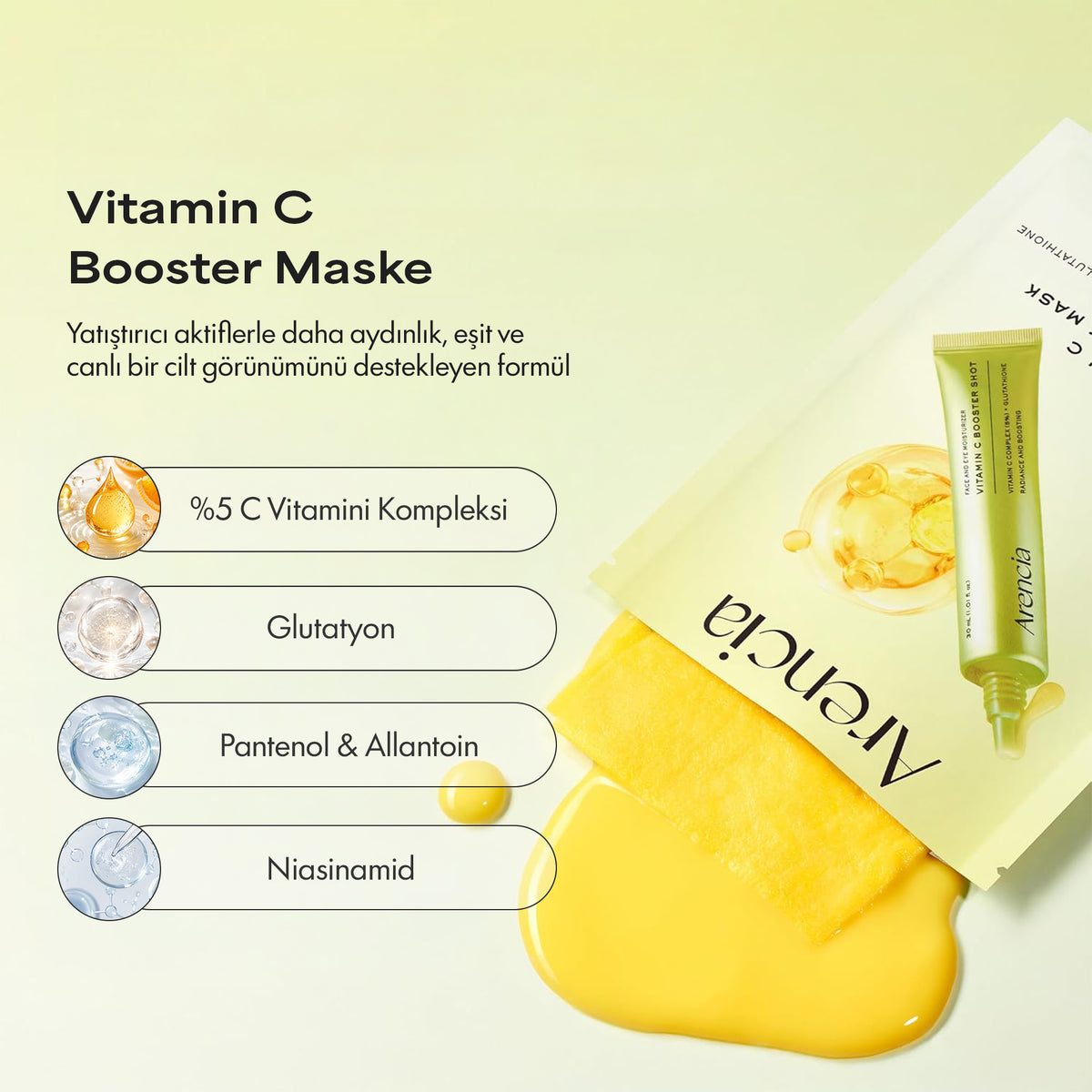 Arencia - Vitamin C Booster Shot Maske