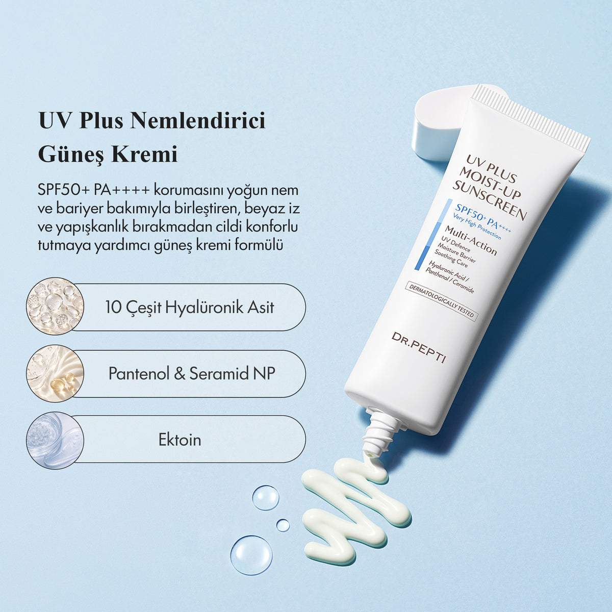 Dr. Pepti - UV Plus Moist-Up Sunscreen SPF50+ PA++++ 50 ml