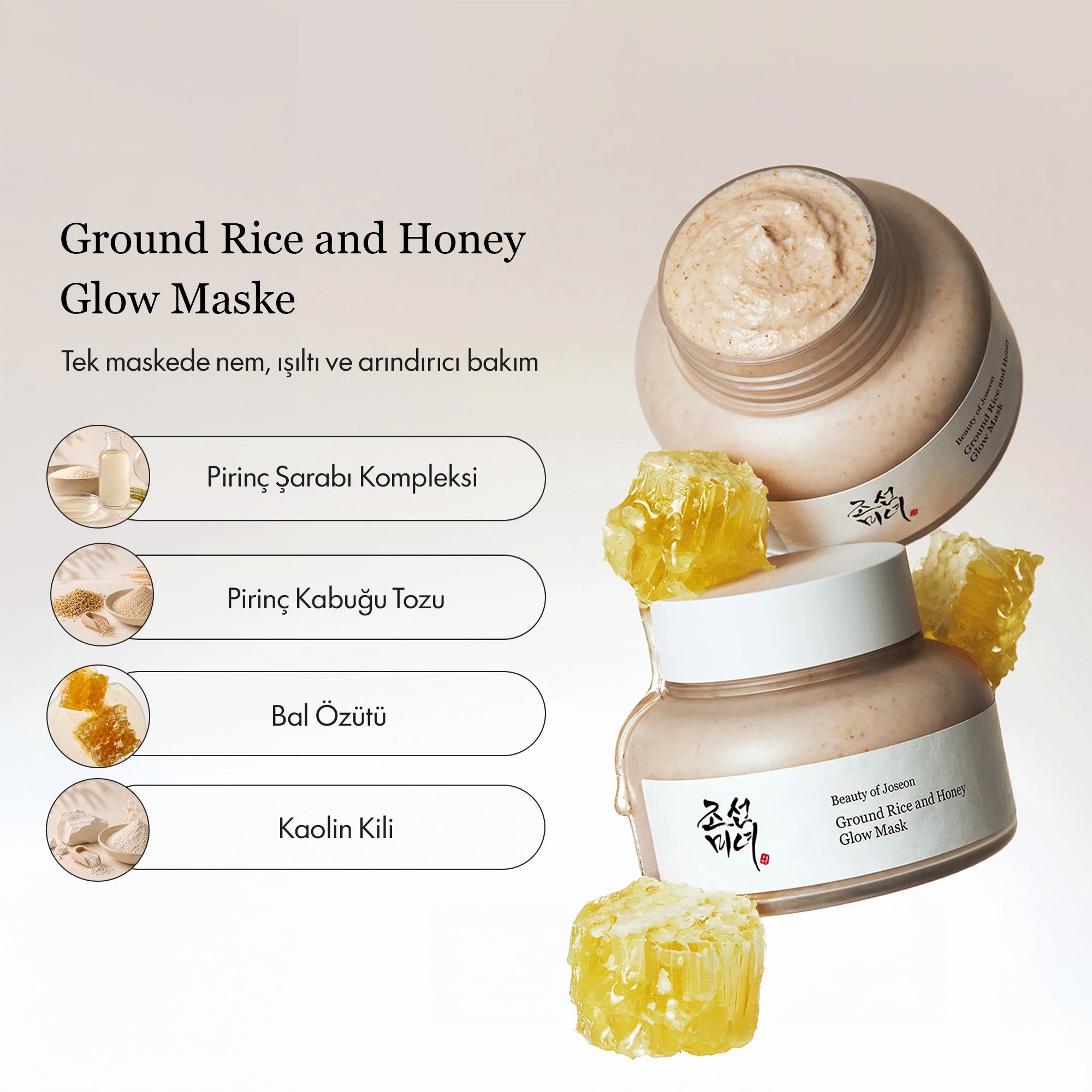 BEAUTY OF JOSEON - Ground Pirinç Ve Bal Özlü Maske 150 ml