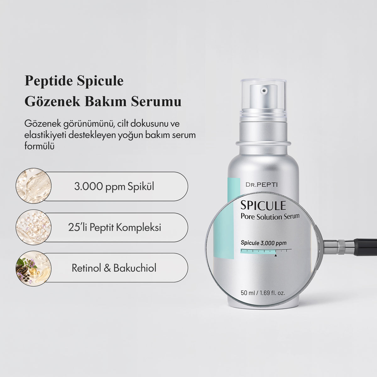 Dr. Pepti - Peptide Spicule Pore Solution Serum 50 ml