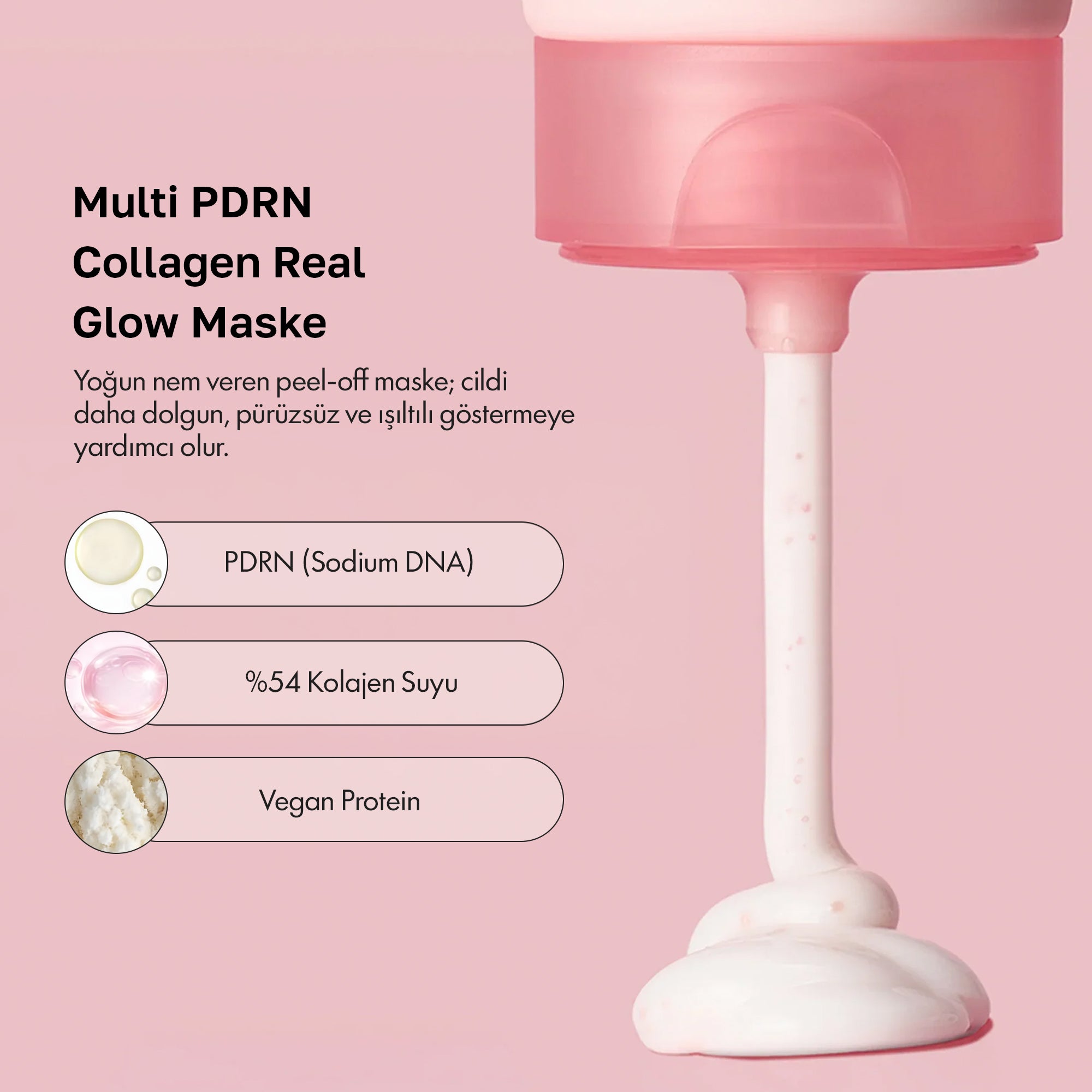 PURİTO SEOUL - Multi PDRN Collagen Real Glow Mask 100 ml