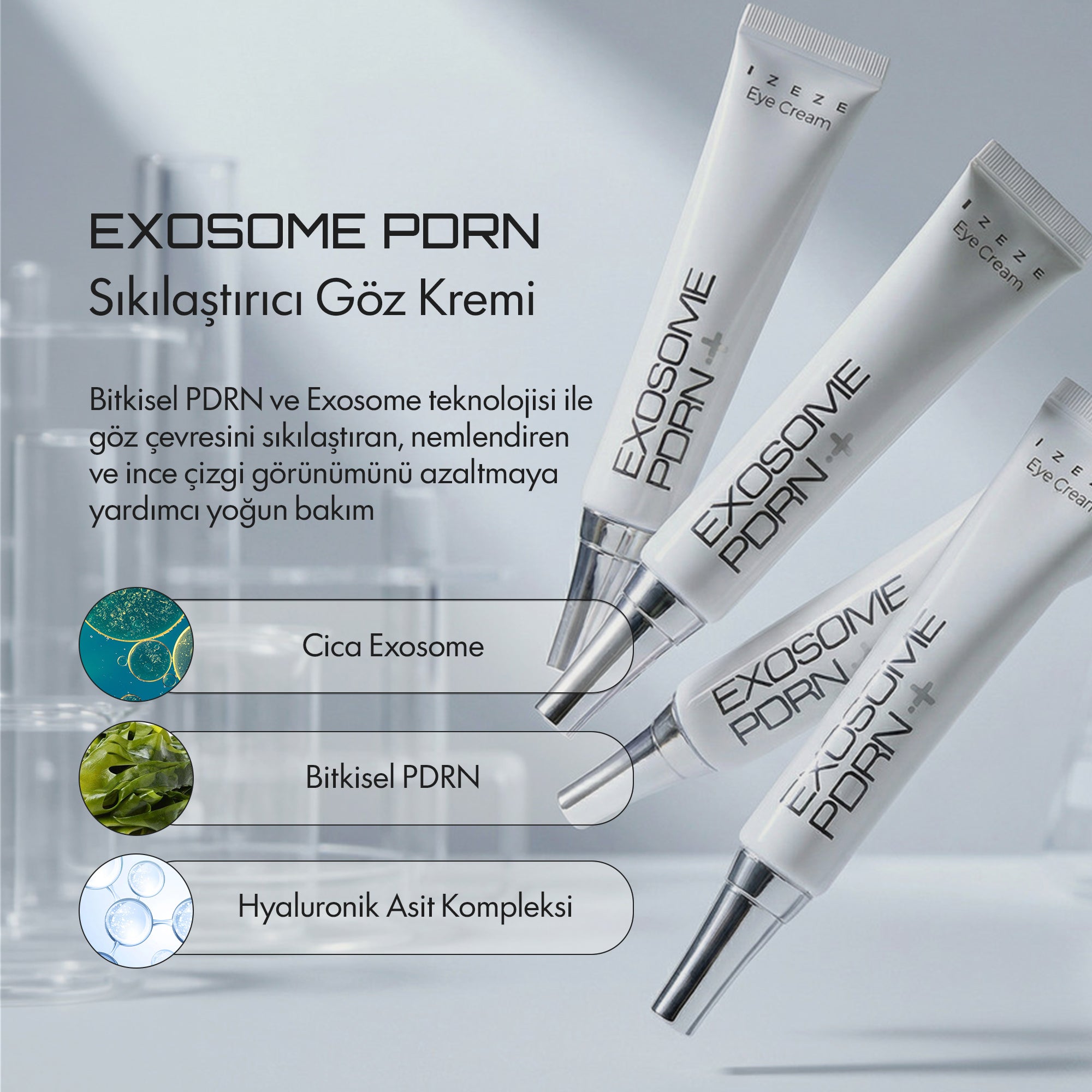 Izeze - Exosome PDRN Sıkılaştırıcı Göz Kremi 30 ml